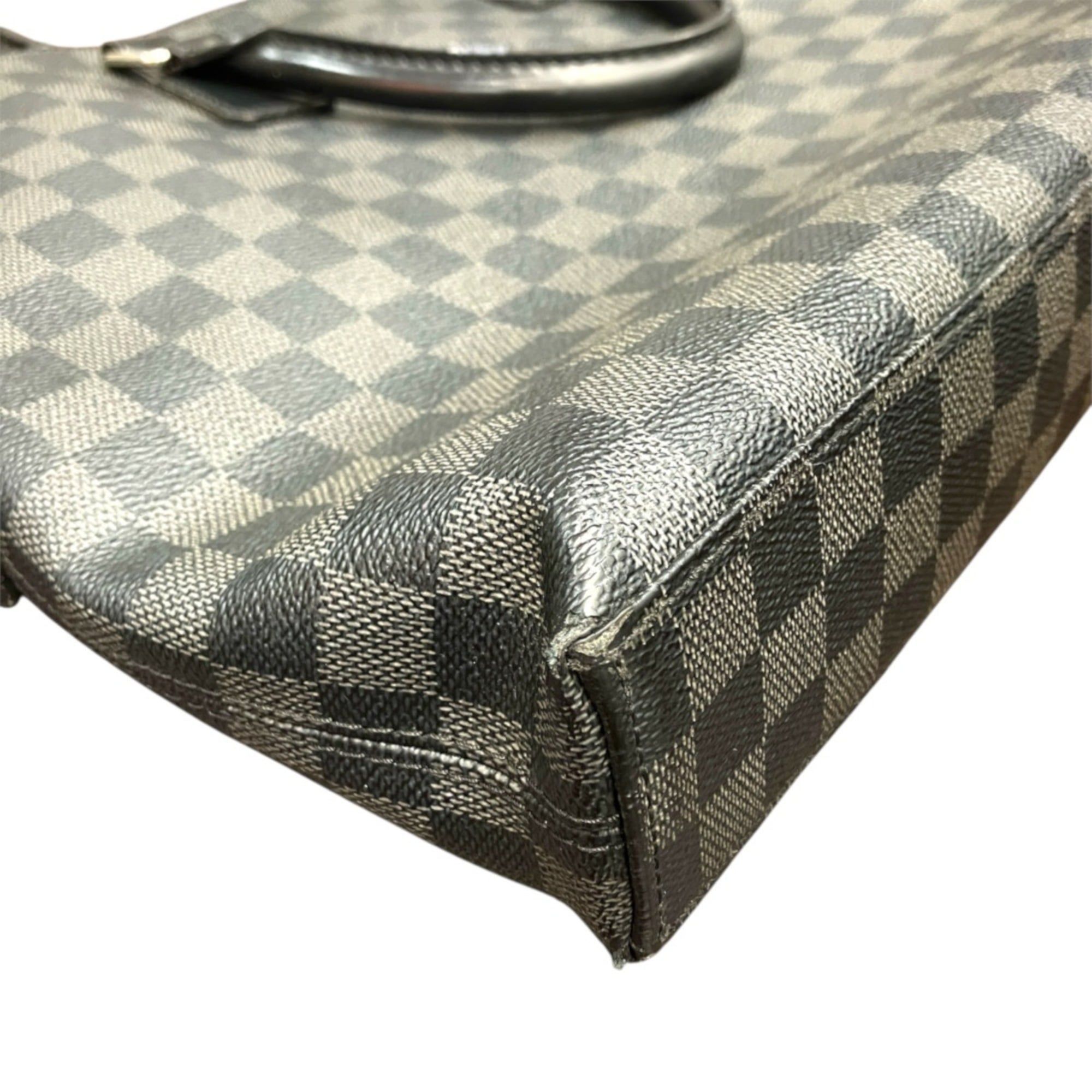 Damier Graphite Leather Briefcase (Pre-Owned) - Louis Vuitton - Modalova