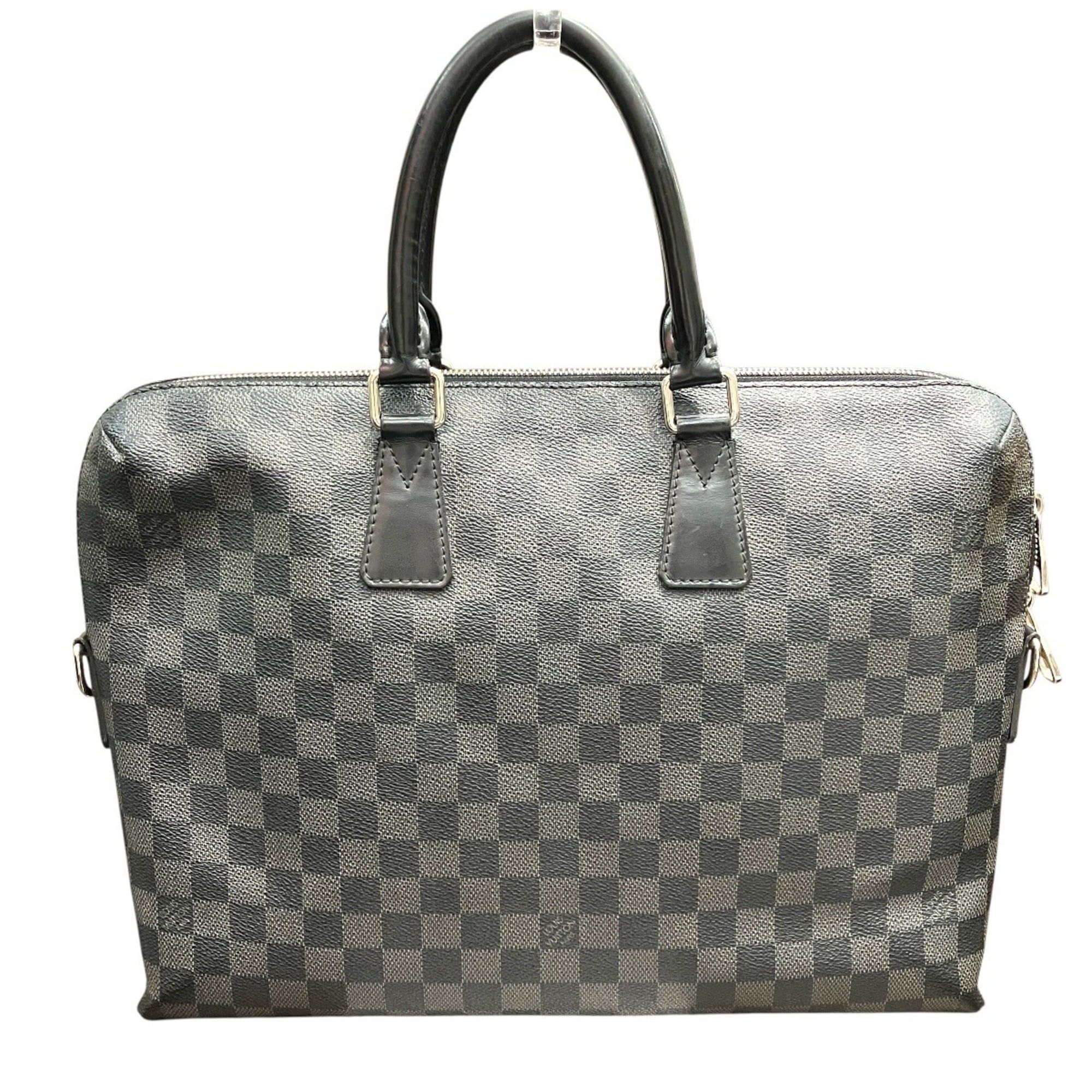Damier Graphite Leather Briefcase (Pre-Owned) - Louis Vuitton - Modalova