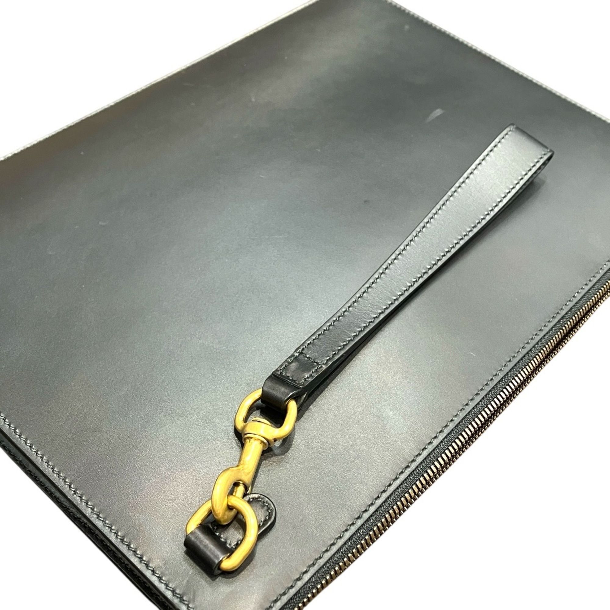 Leather Clutch Bag (Pre-Owned) - Gucci - Modalova