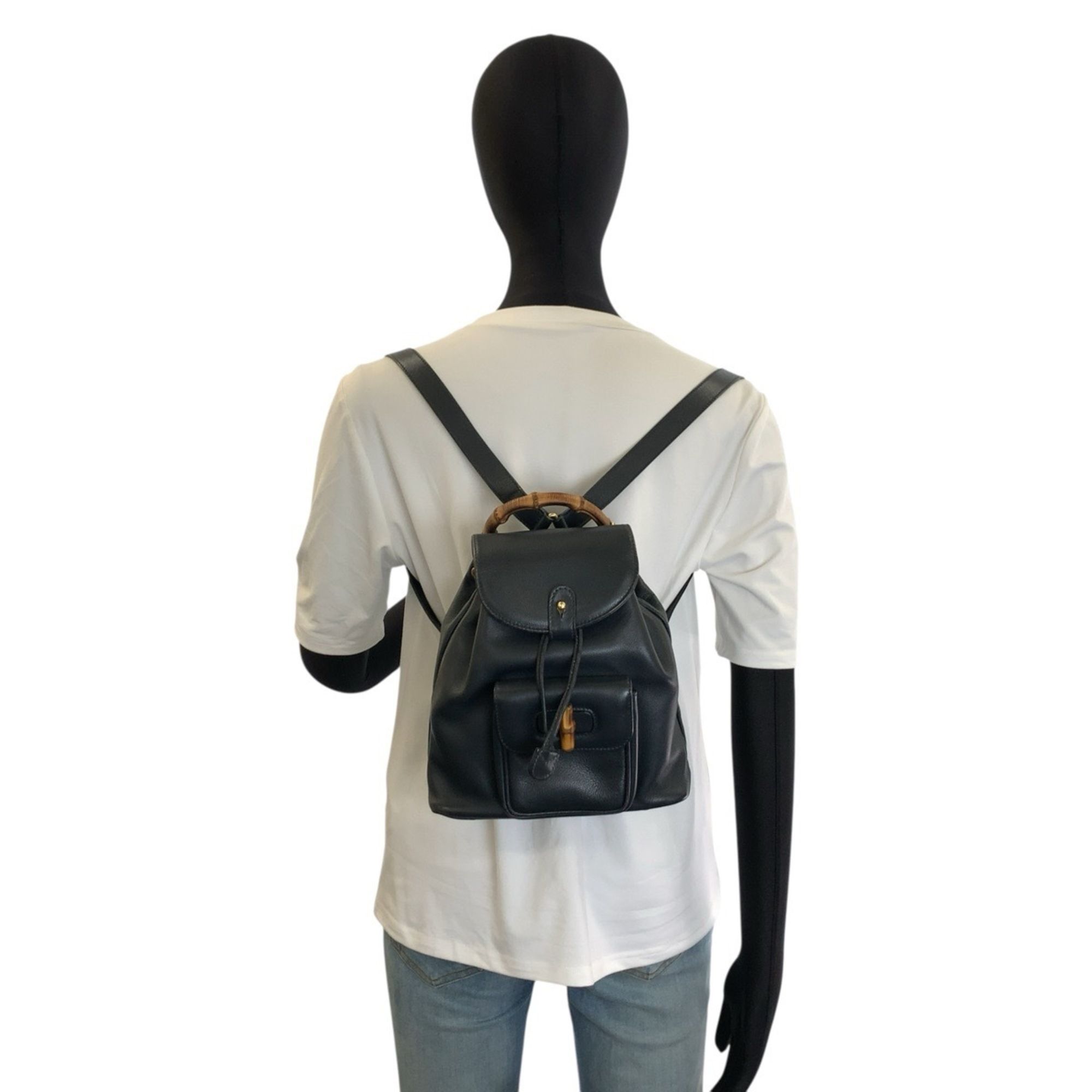 Leather Backpack (Pre-Owned) - Gucci - Modalova