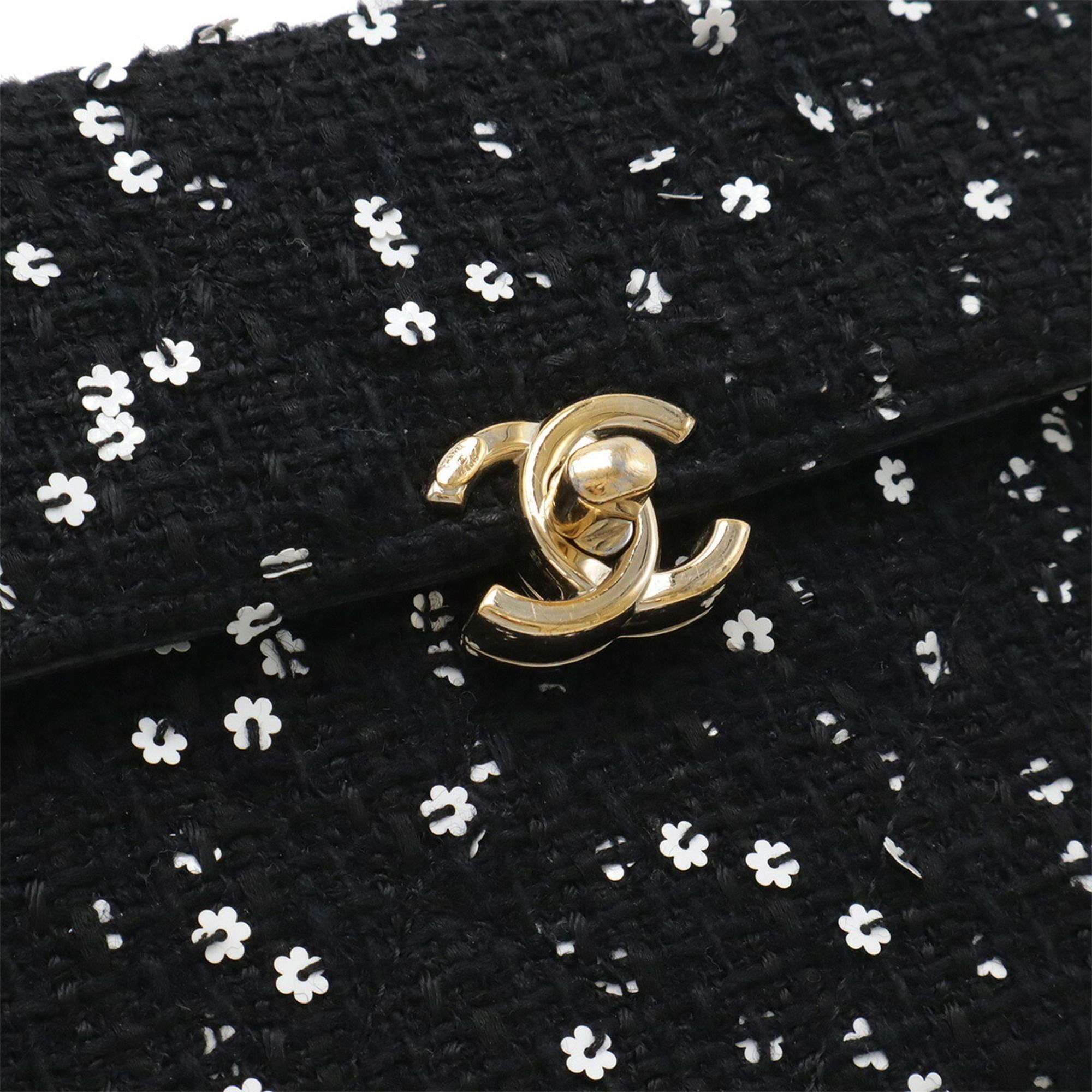 Tweed Spangles Handbag Shoulder Bag (Pre-Owned) - Chanel - Modalova