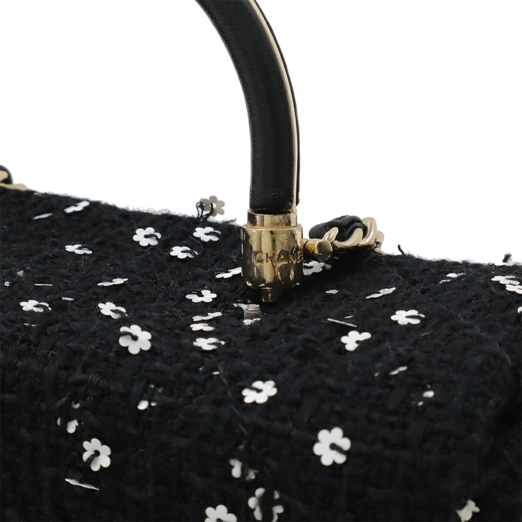 Tweed Spangles Handbag Shoulder Bag (Pre-Owned) - Chanel - Modalova