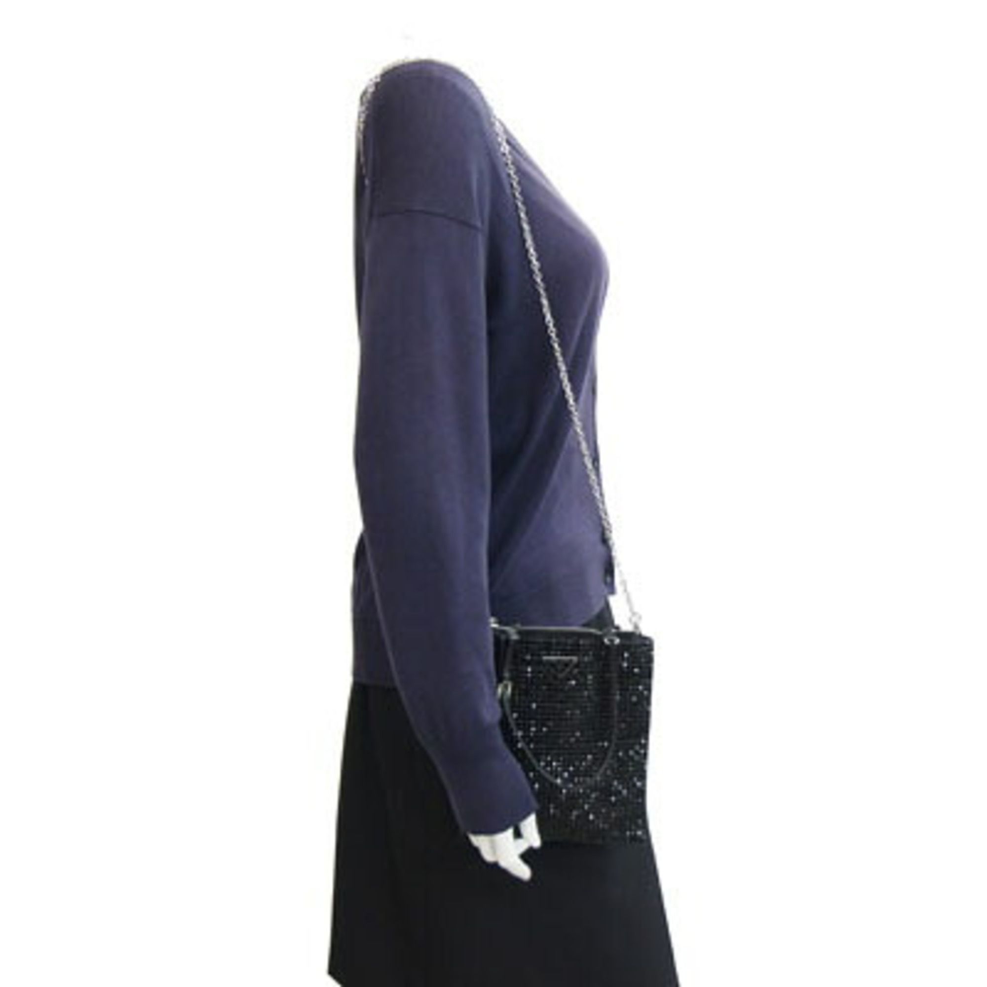 Satin Leather Handbag Shoulder Bag (Pre-Owned) - Prada - Modalova