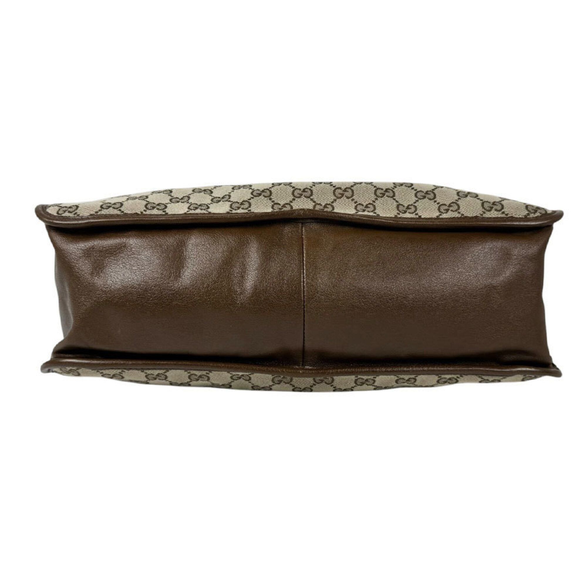 Gg Canvas Leather Handbag (Pre-Owned) - Gucci - Modalova
