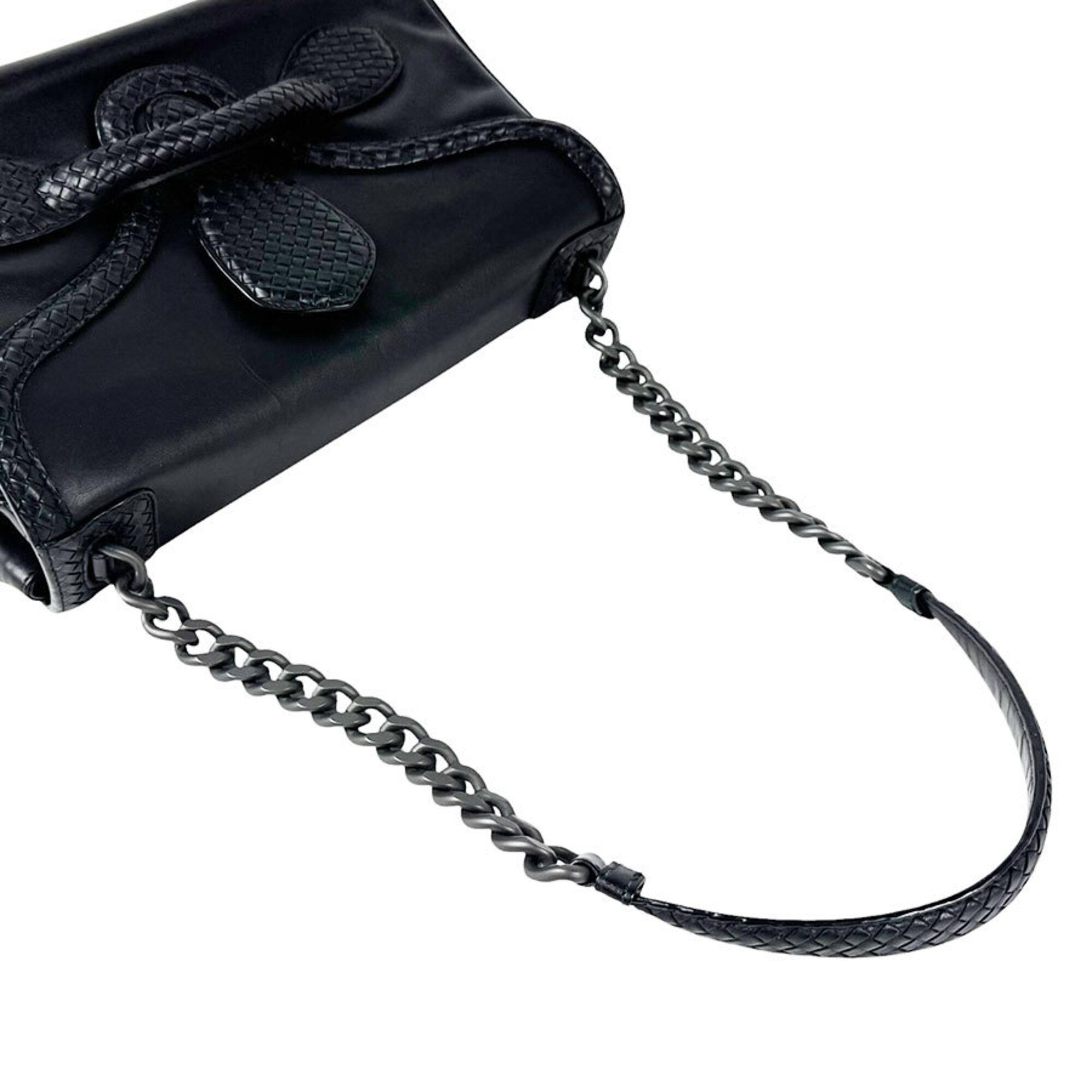 Leather Shoulder Bag (Pre-Owned) - Bottega Veneta - Modalova