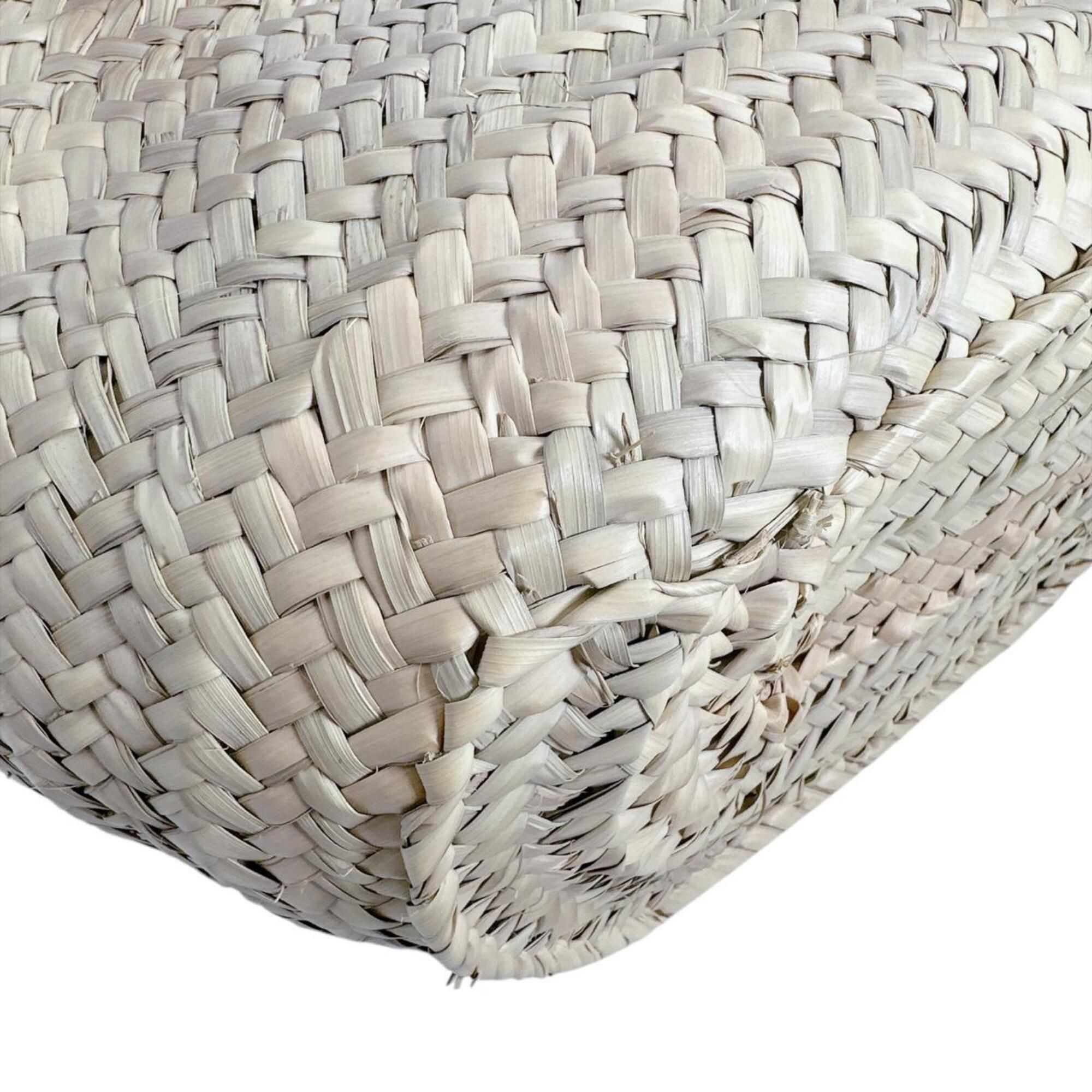 Raffia Leather Basket Tote Bag (Pre-Owned) - Loewe - Modalova