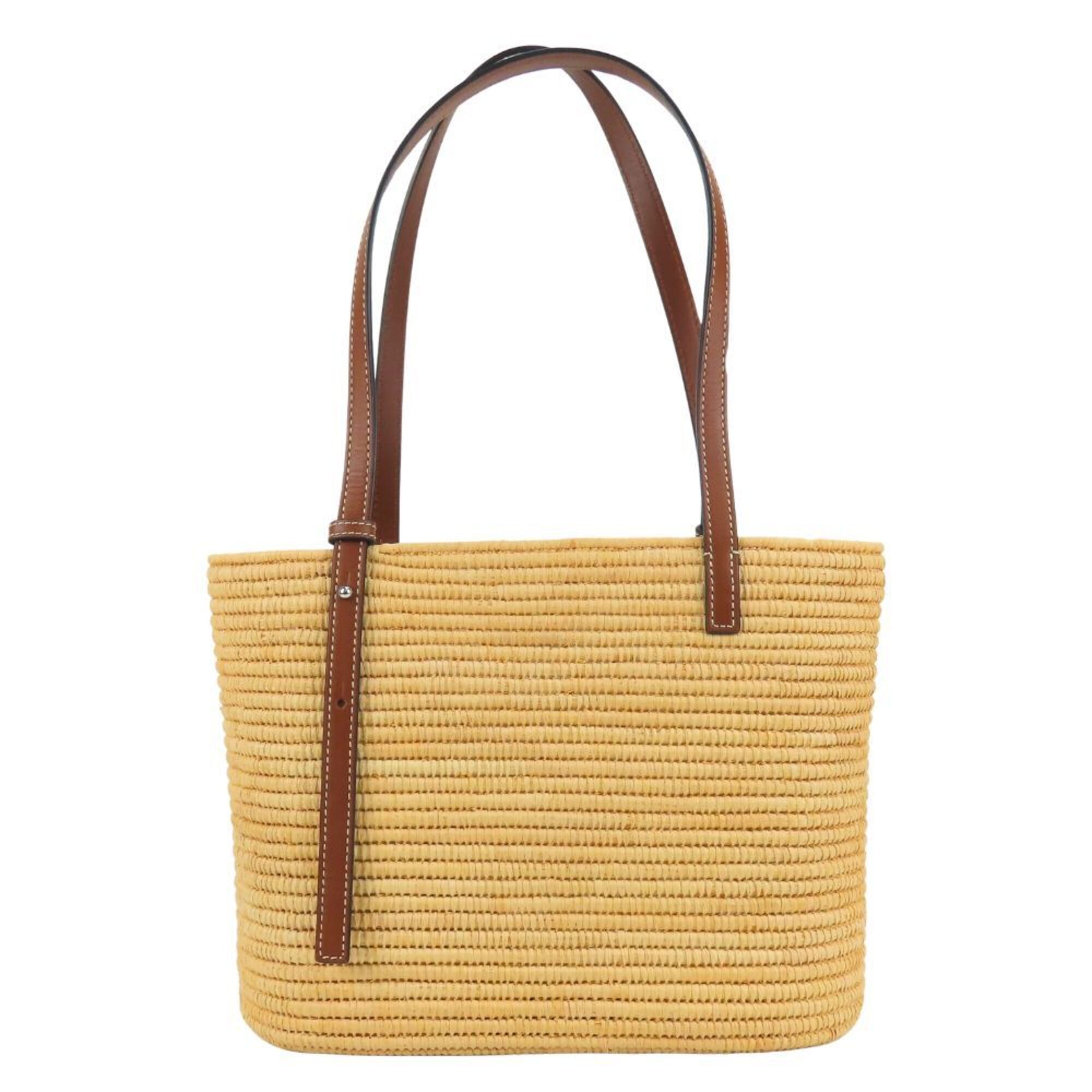 Raffia Leather Tote Bag (Pre-Owned) - Loewe - Modalova