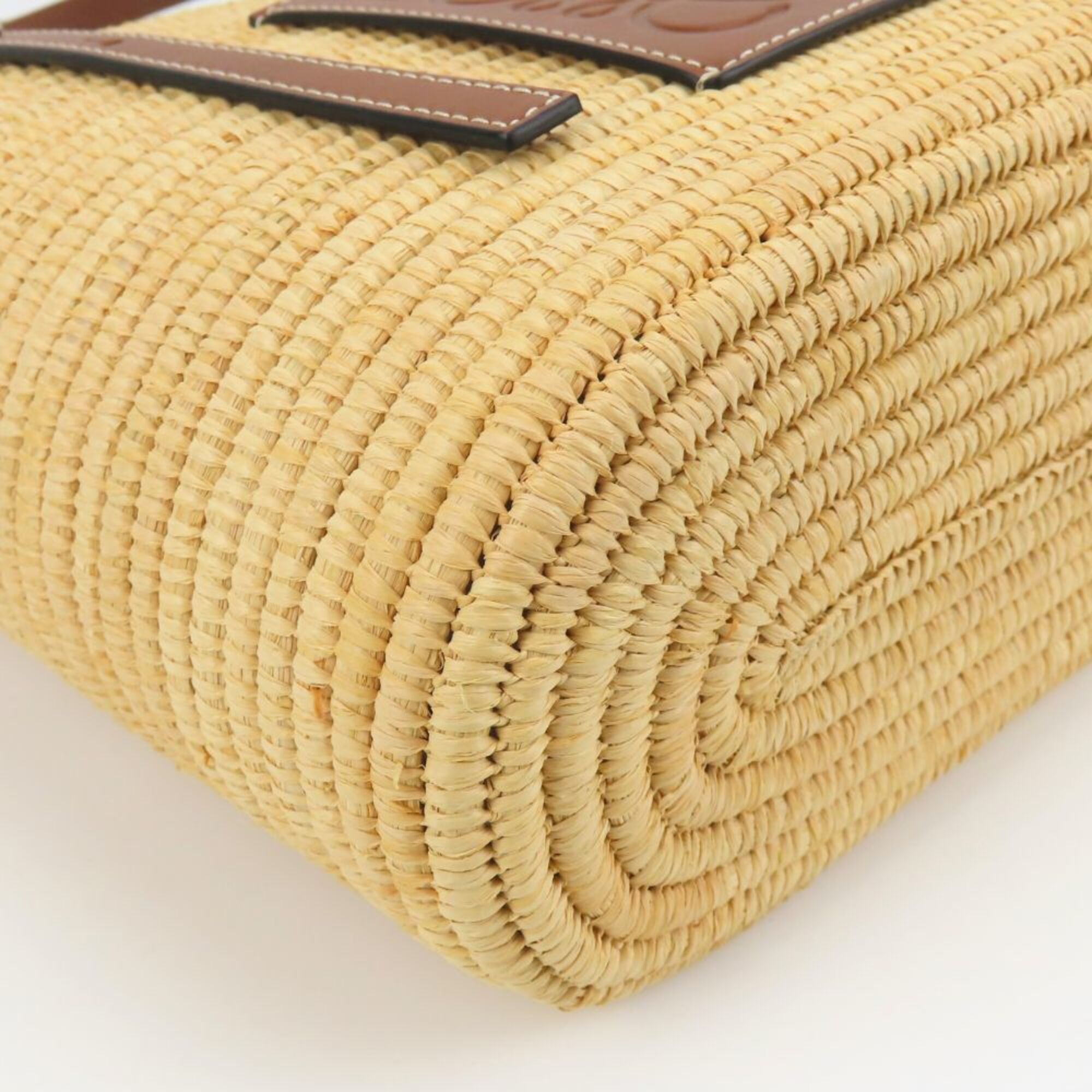 Raffia Leather Tote Bag (Pre-Owned) - Loewe - Modalova