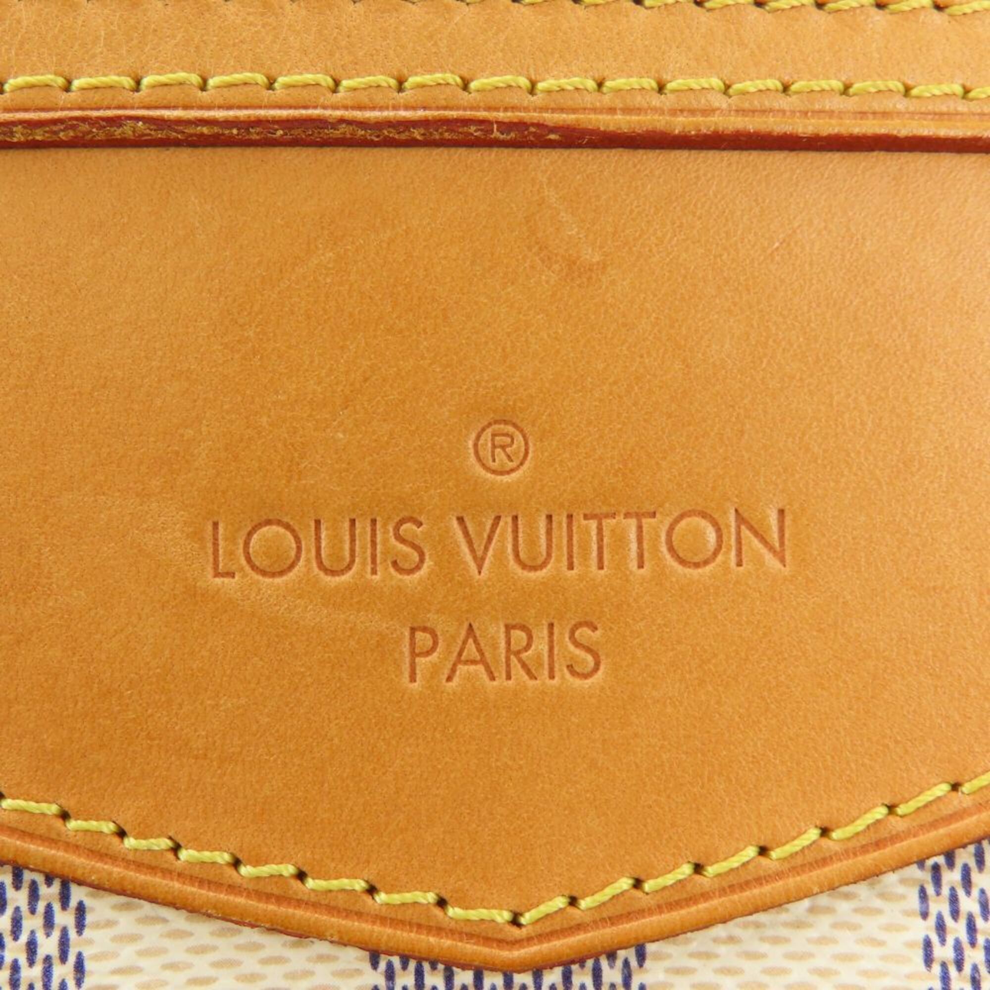 Damier Azur Leather Shoulder Bag (Pre-Owned) - Louis Vuitton - Modalova