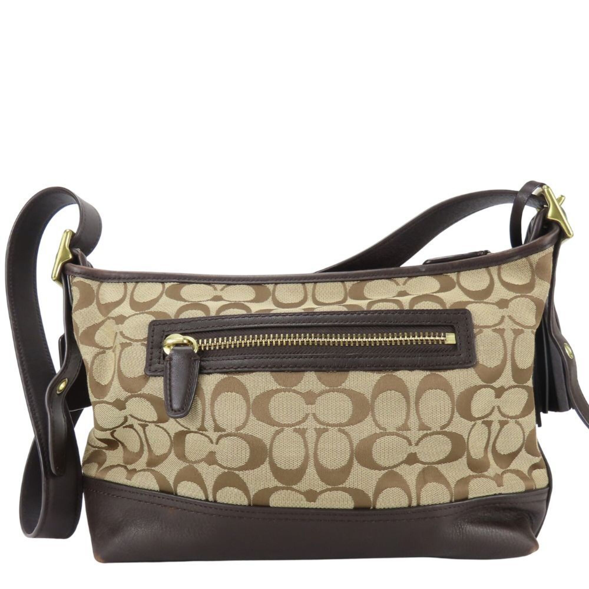 Leather Canvas Shoulder Bag (Pre-Owned) - Coach - Modalova