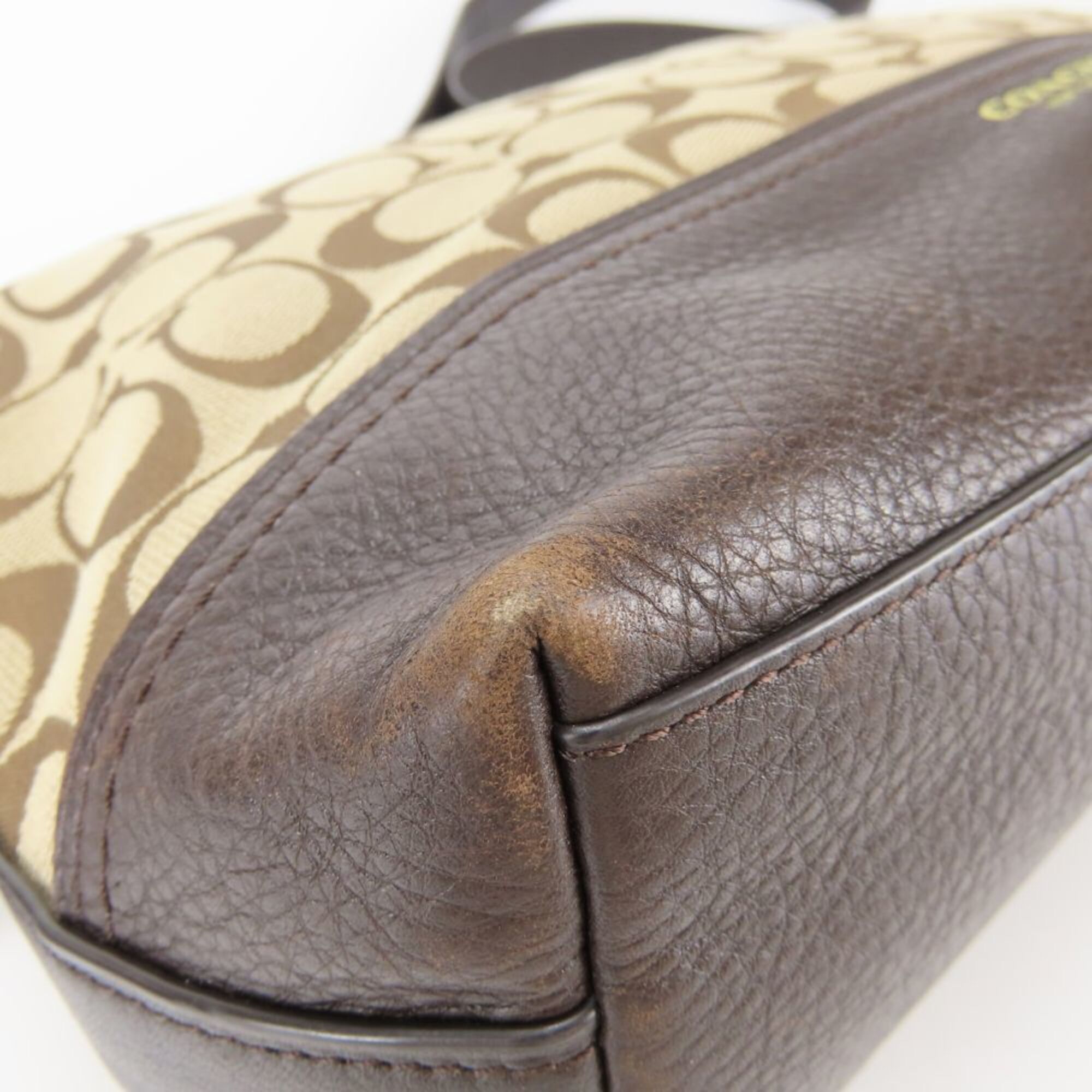 Leather Canvas Shoulder Bag (Pre-Owned) - Coach - Modalova