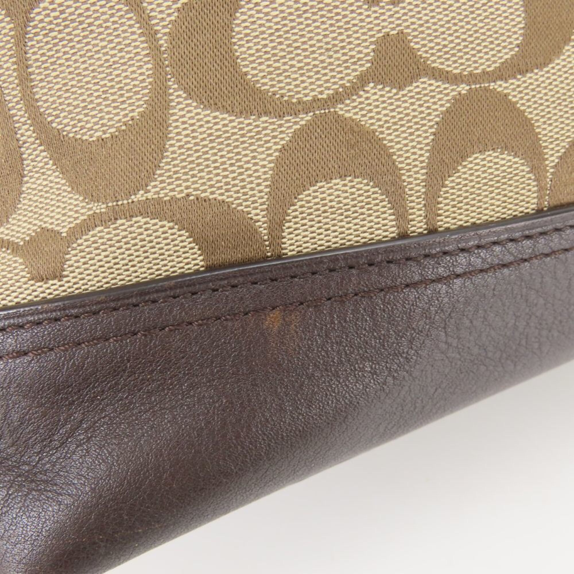 Leather Canvas Shoulder Bag (Pre-Owned) - Coach - Modalova