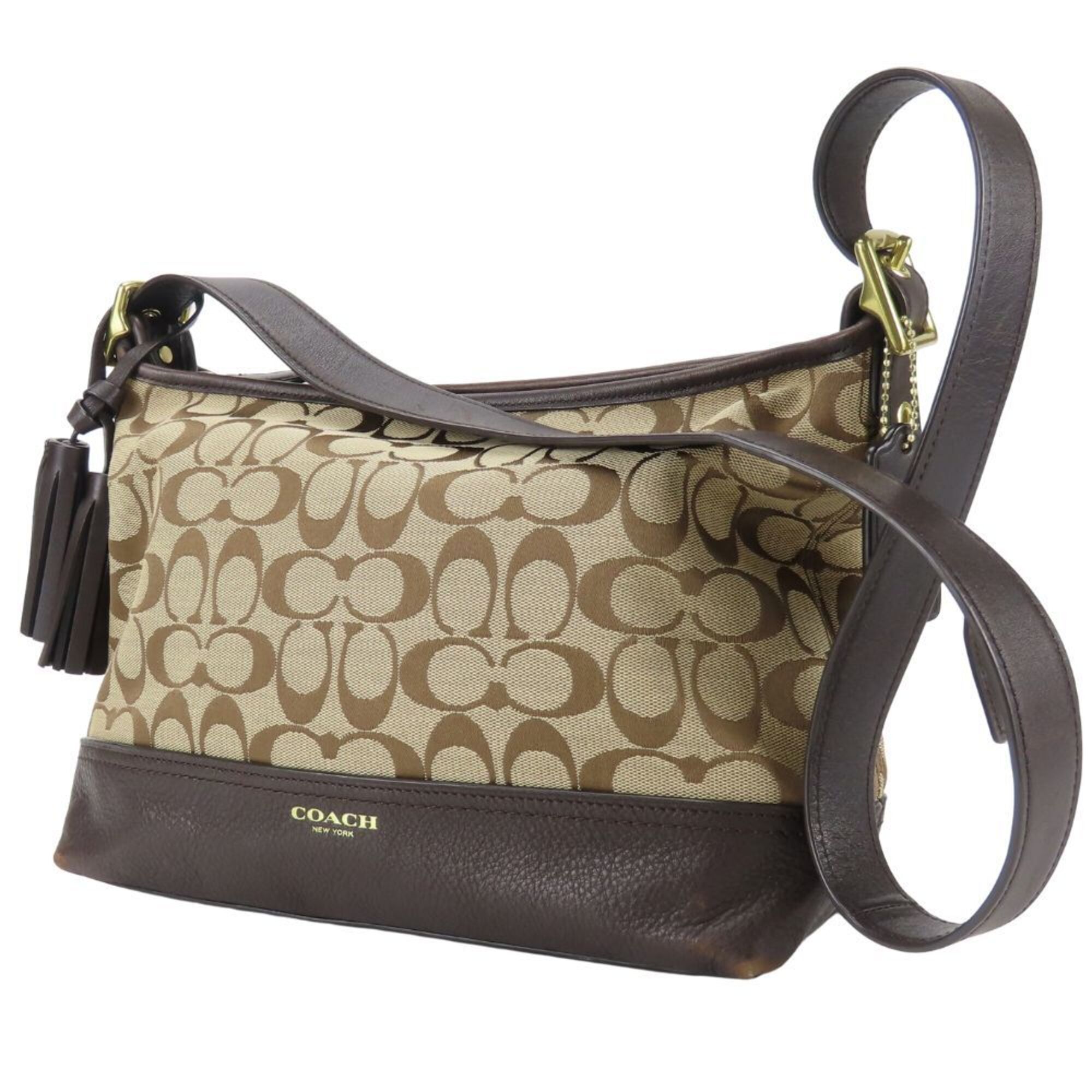 Leather Canvas Shoulder Bag (Pre-Owned) - Coach - Modalova