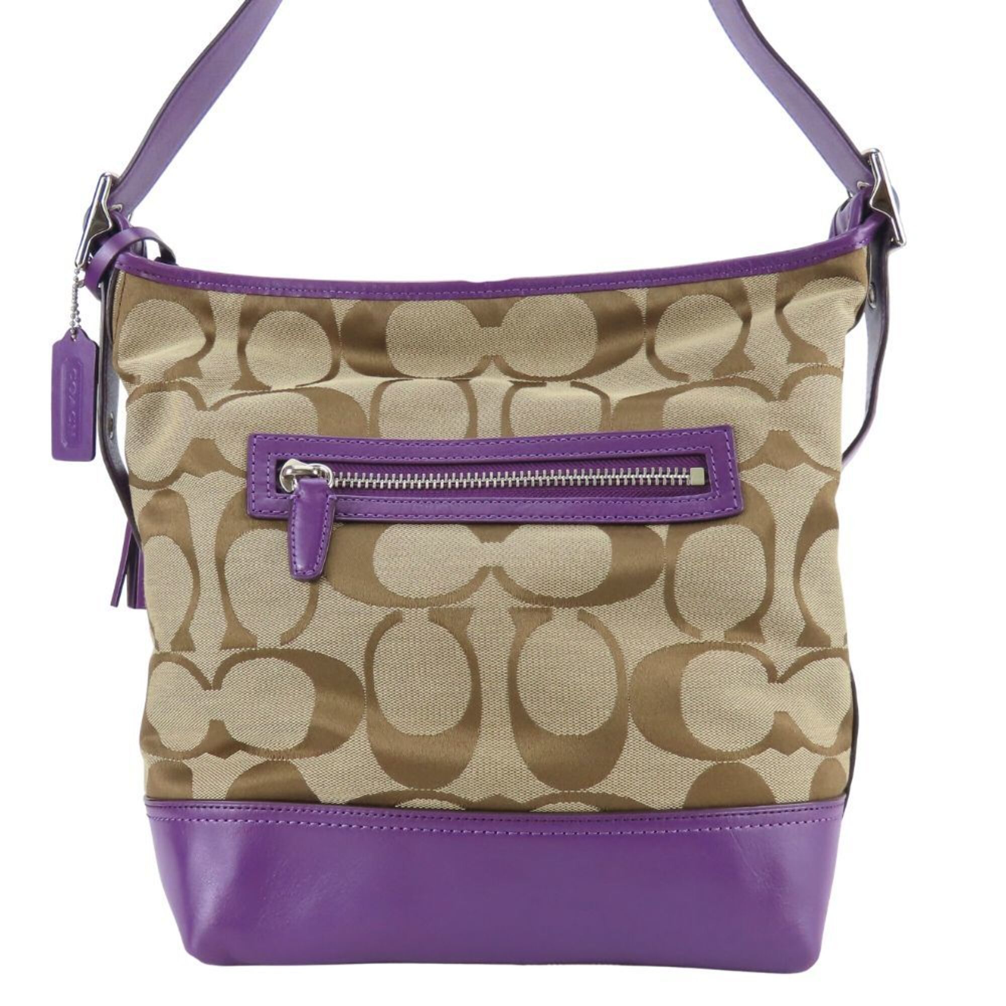 Leather Canvas Shoulder Bag (Pre-Owned) - Coach - Modalova