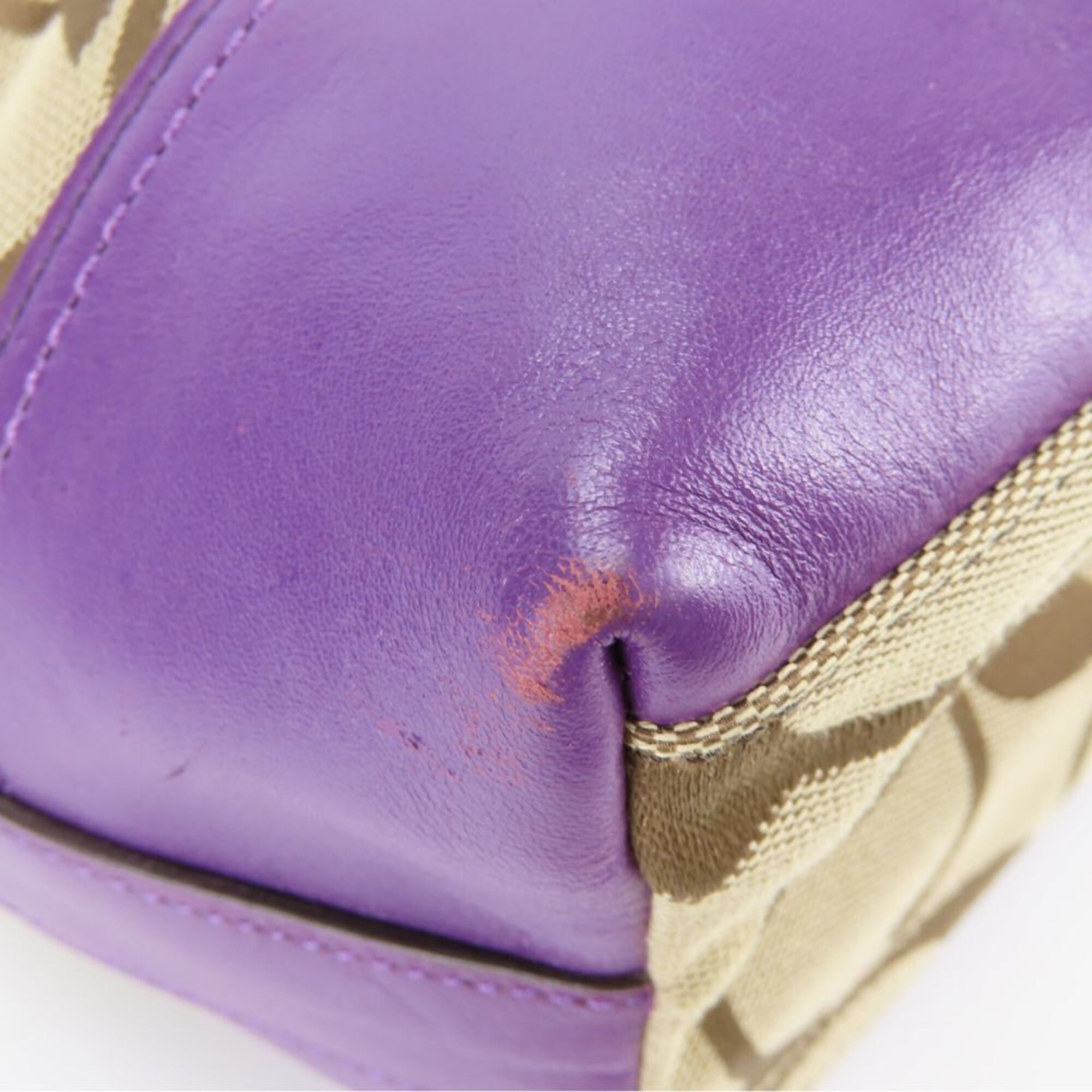 Leather Canvas Shoulder Bag (Pre-Owned) - Coach - Modalova