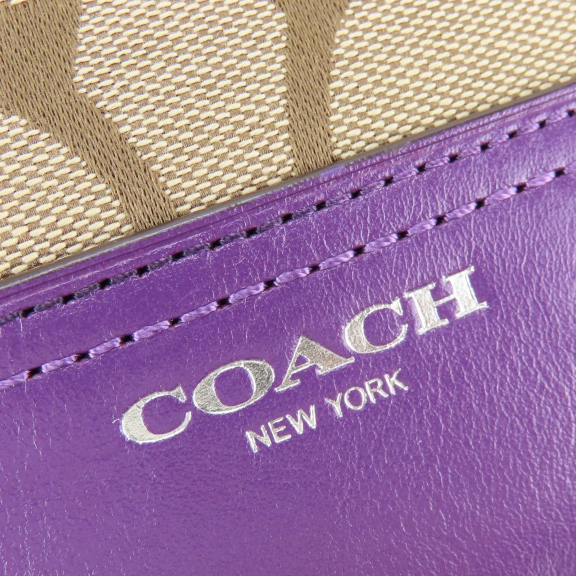 Leather Canvas Shoulder Bag (Pre-Owned) - Coach - Modalova