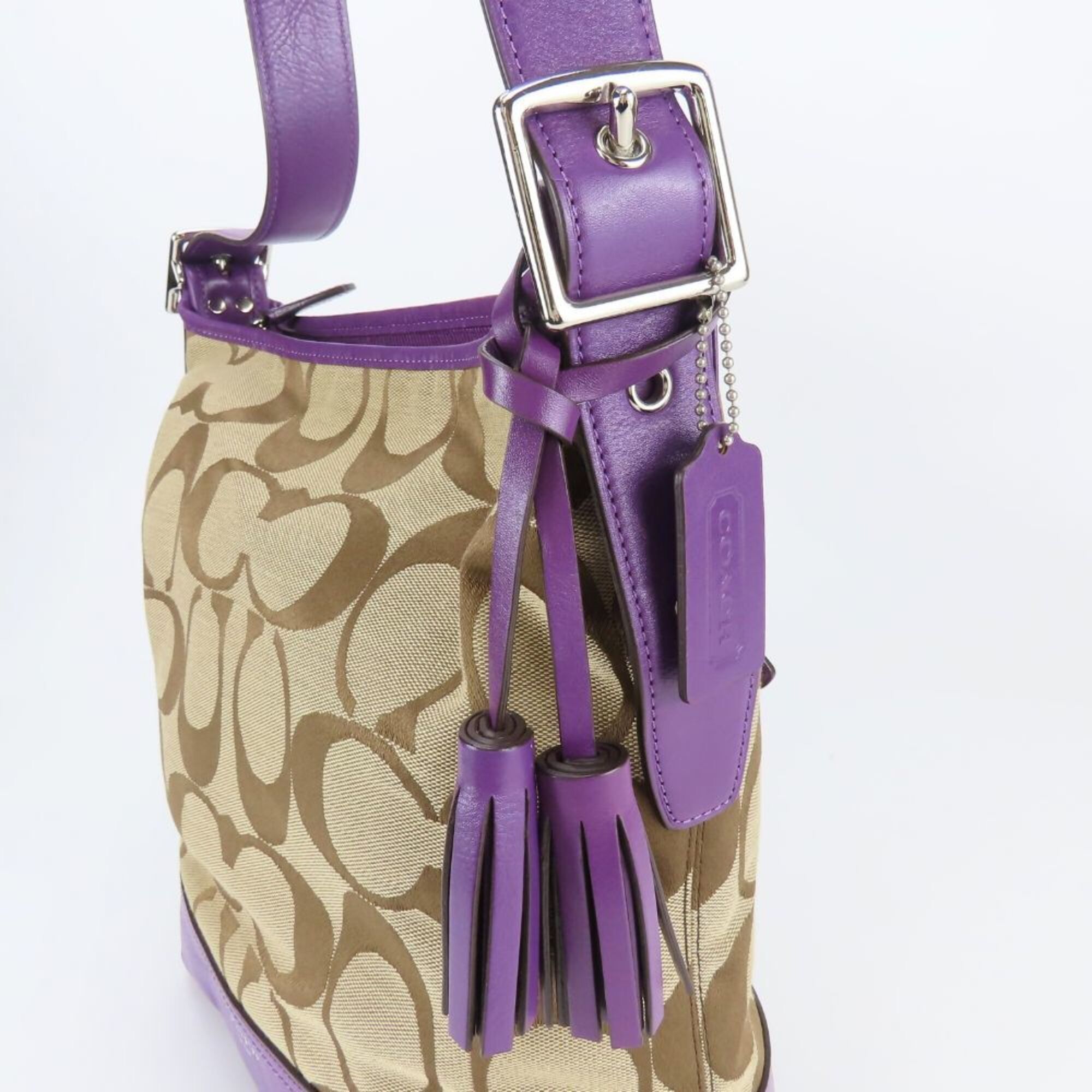 Leather Canvas Shoulder Bag (Pre-Owned) - Coach - Modalova