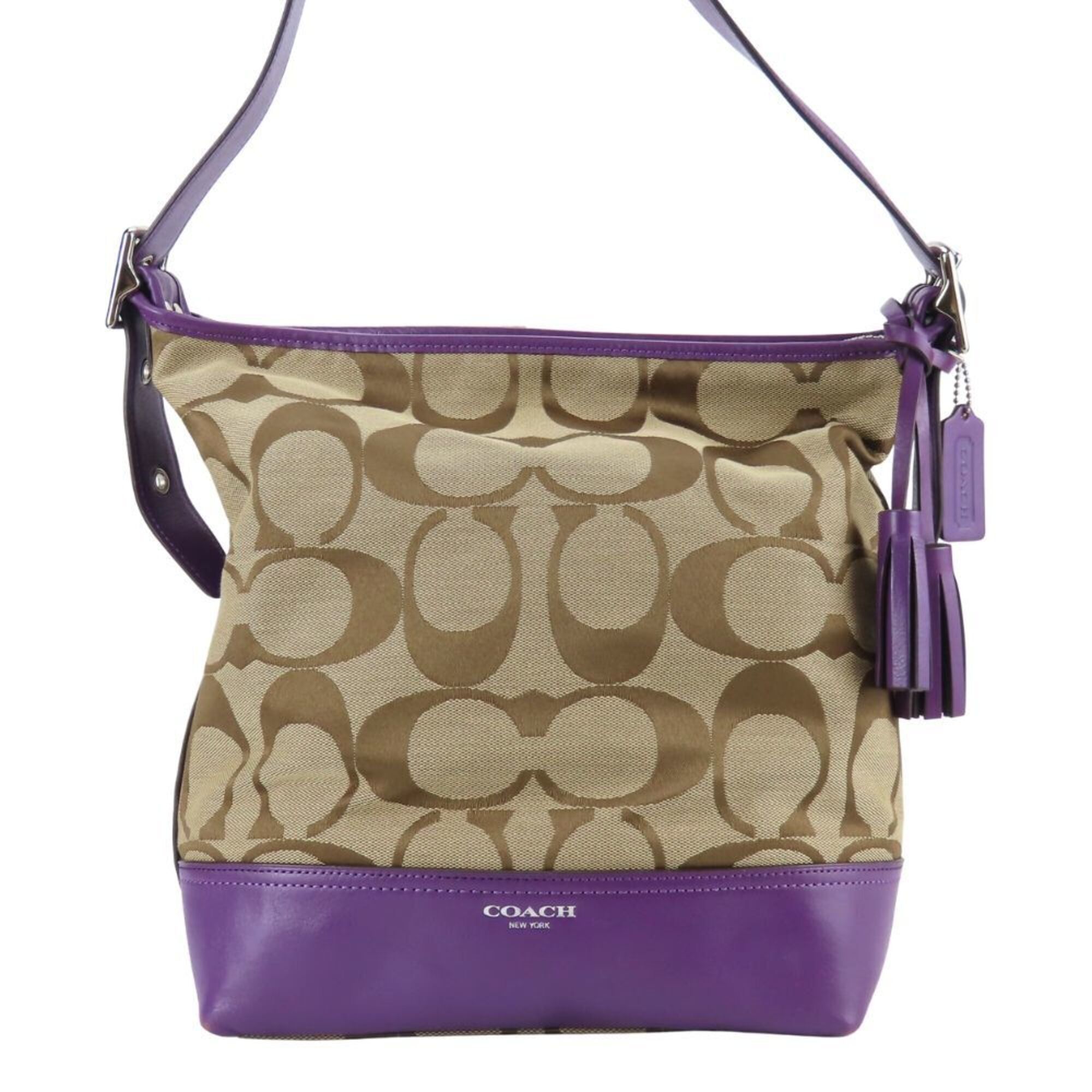 Leather Canvas Shoulder Bag (Pre-Owned) - Coach - Modalova