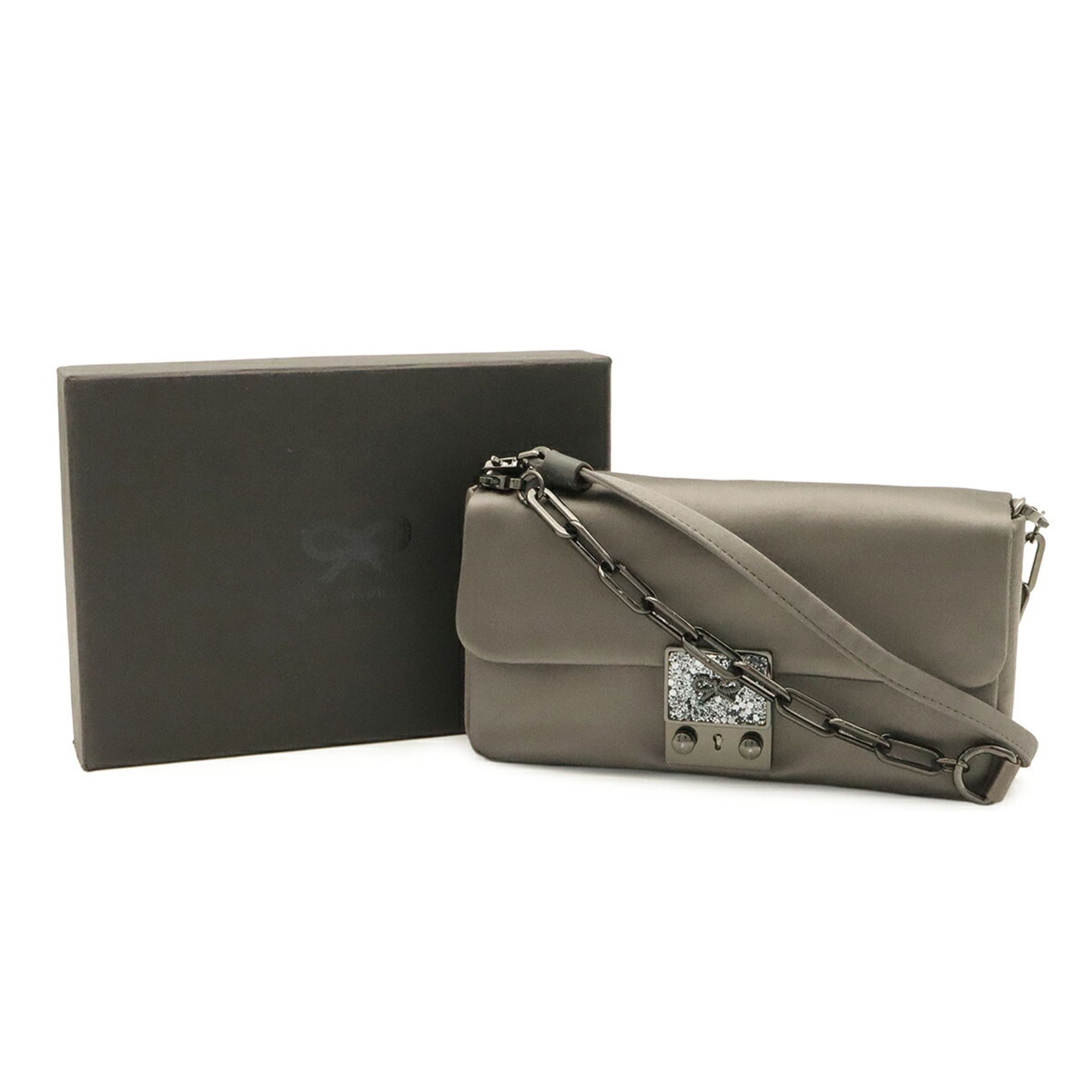 Satin Leather Clutch Bag Shoulder Bag (Pre-Owned) - Anya Hindmarch - Modalova