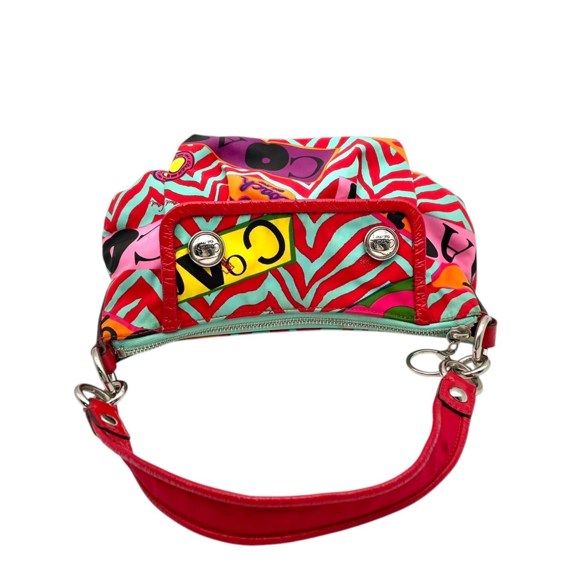 Red Nylon Leather Shoulder Bag (Pre-Owned) - Coach - Modalova
