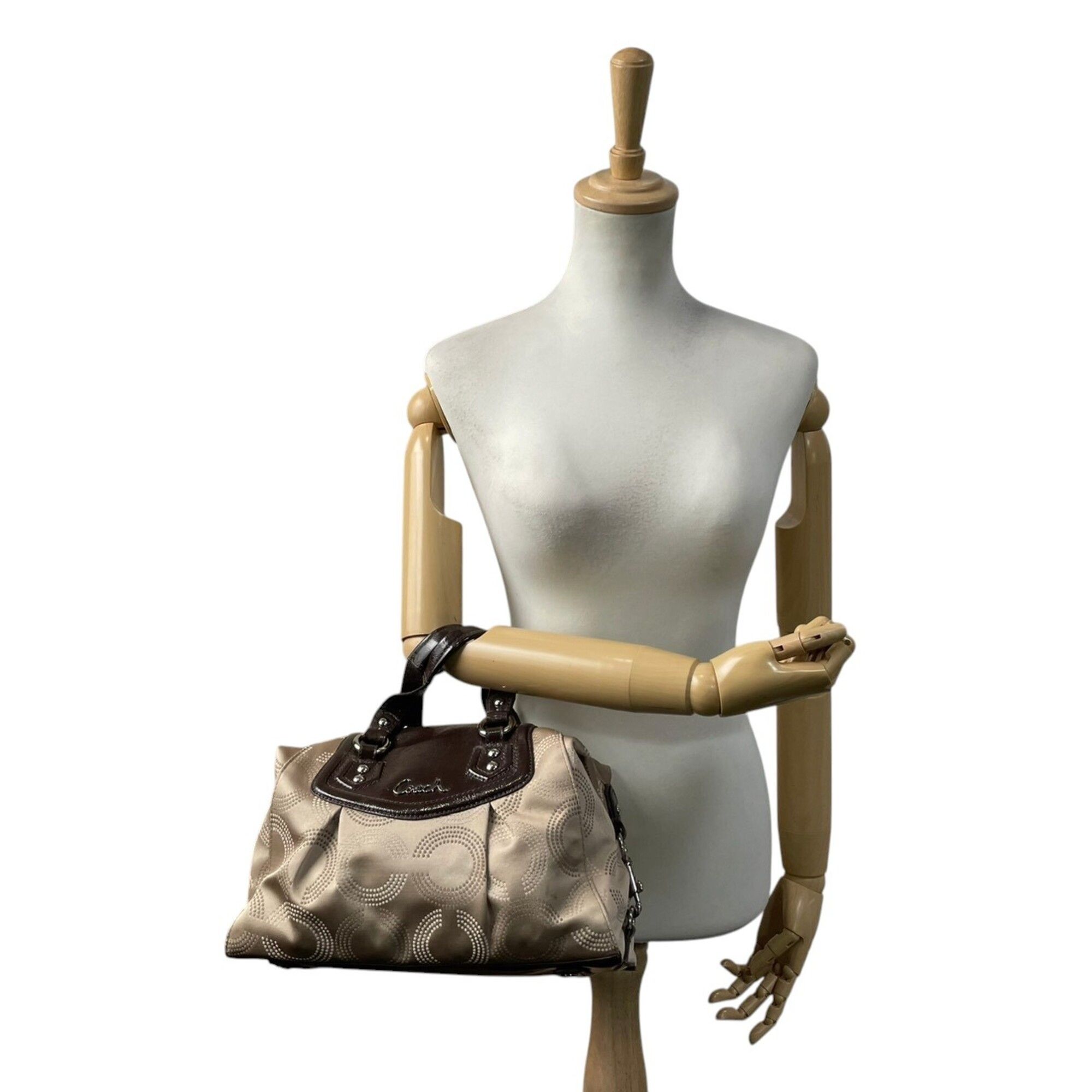 Canvas Leather Handbag Shoulder Bag (Pre-Owned) - Coach - Modalova