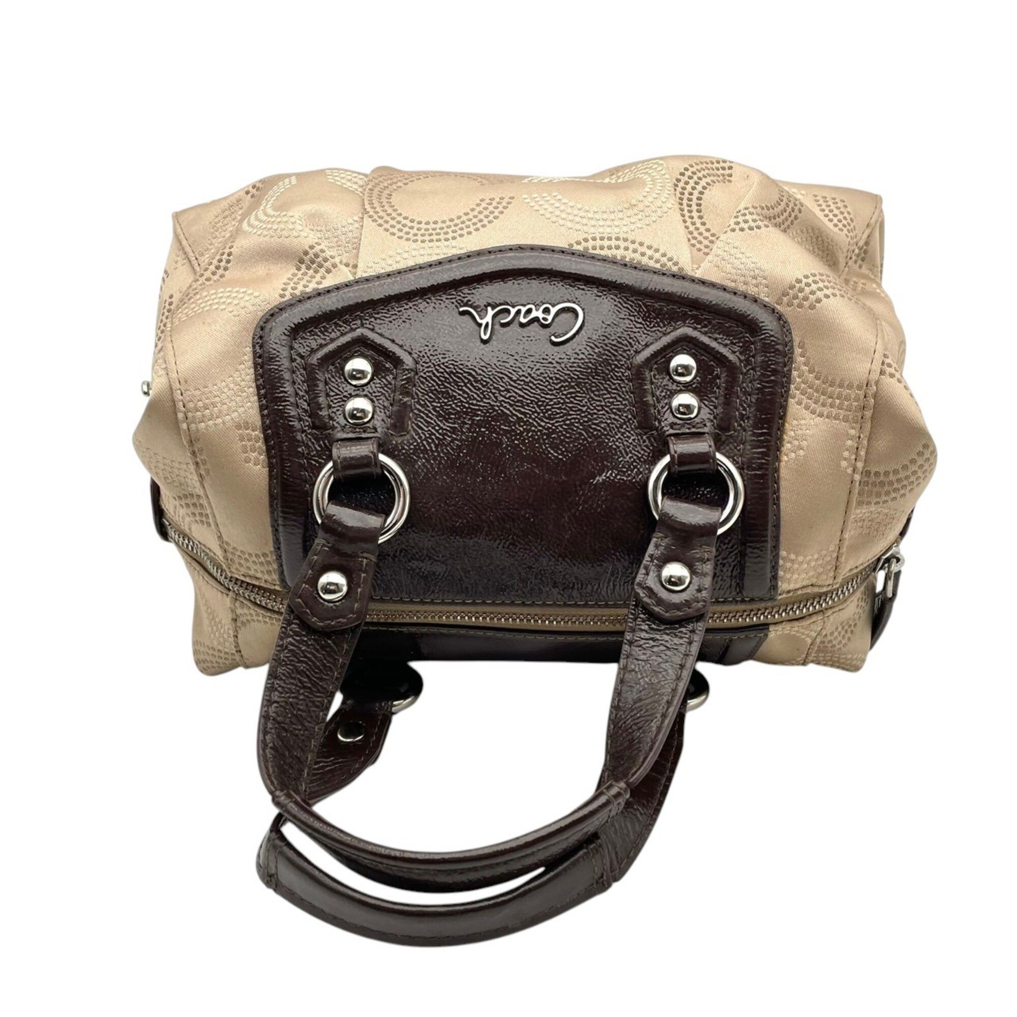 Canvas Leather Handbag Shoulder Bag (Pre-Owned) - Coach - Modalova