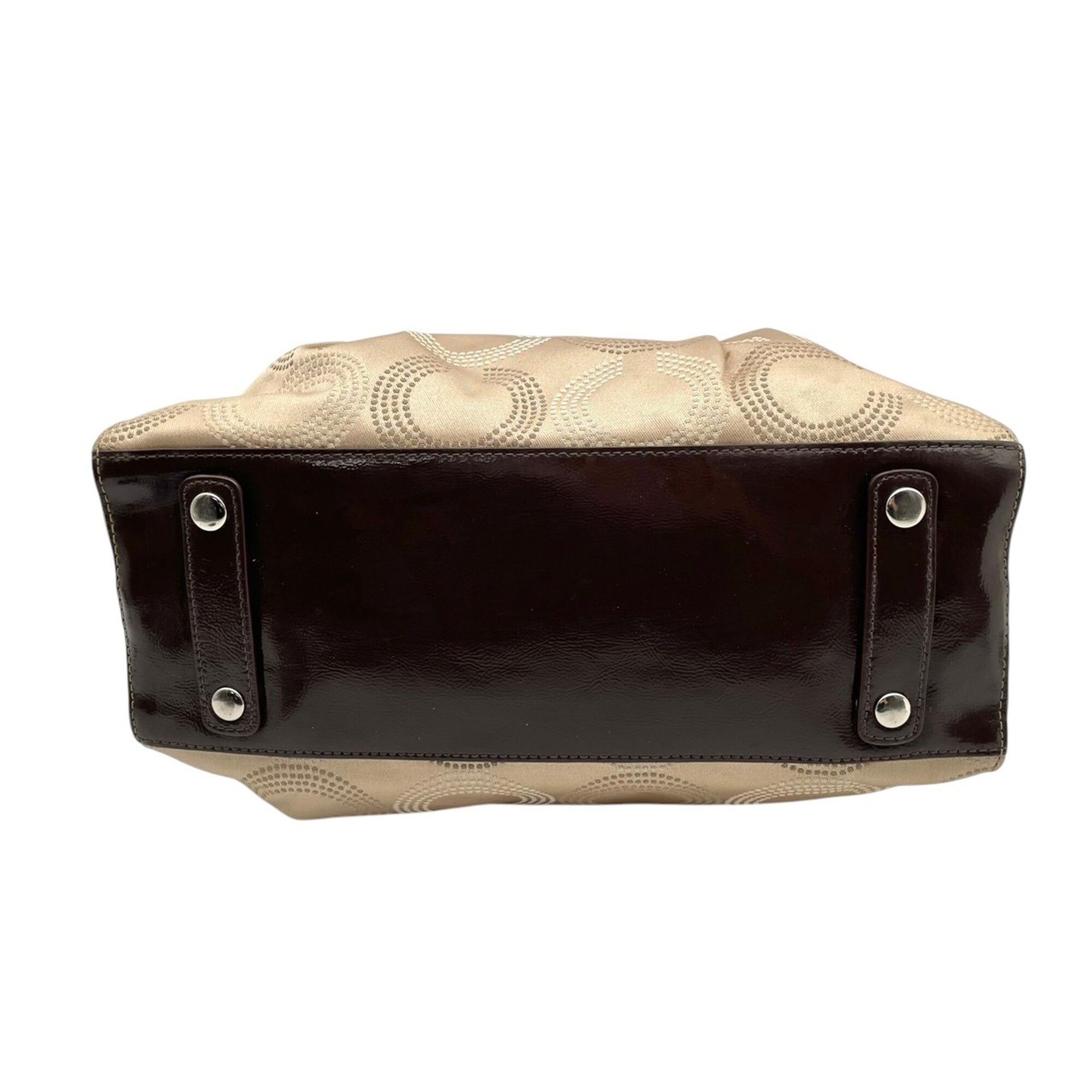 Canvas Leather Handbag Shoulder Bag (Pre-Owned) - Coach - Modalova