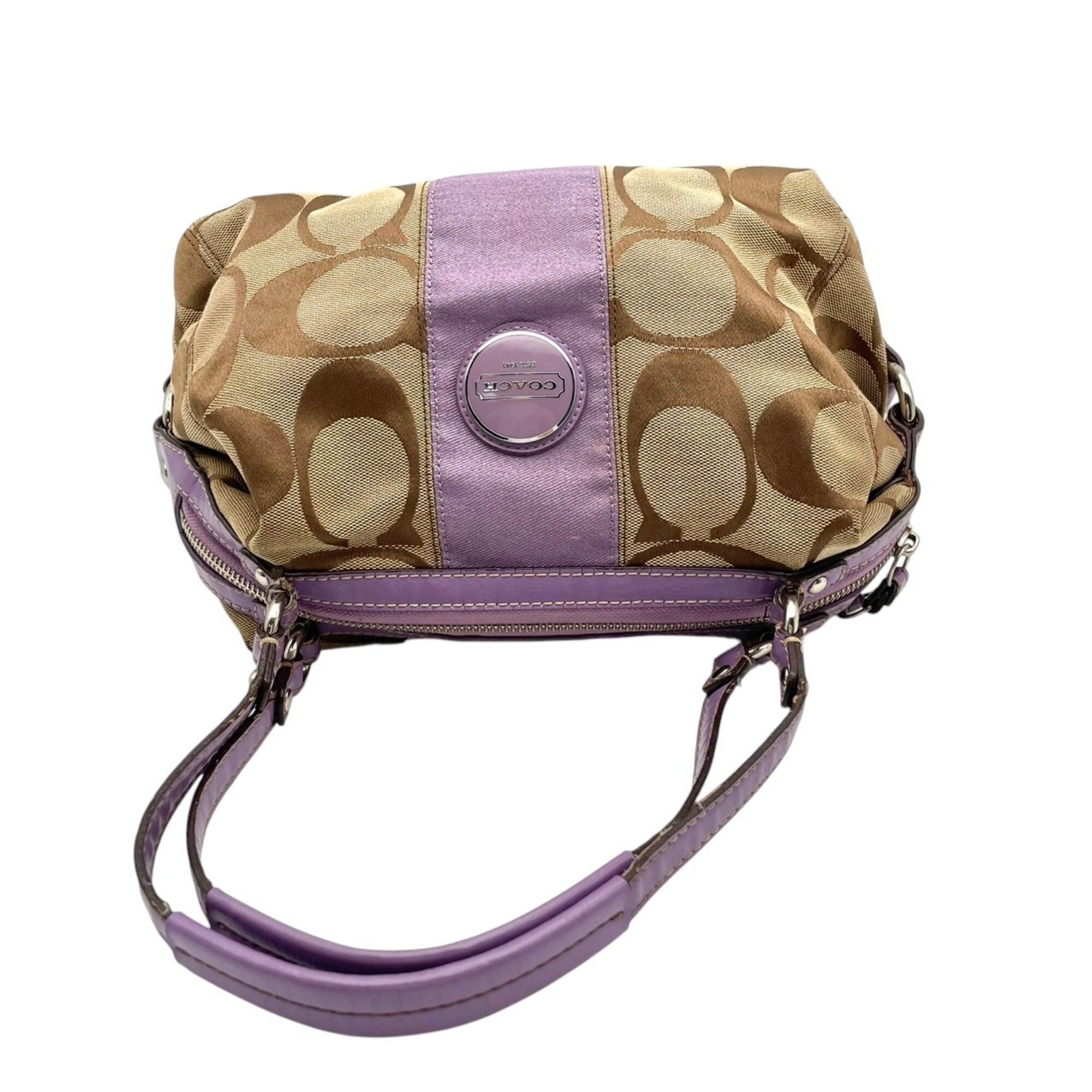 Canvas Leather Handbag Shoulder Bag (Pre-Owned) - Coach - Modalova