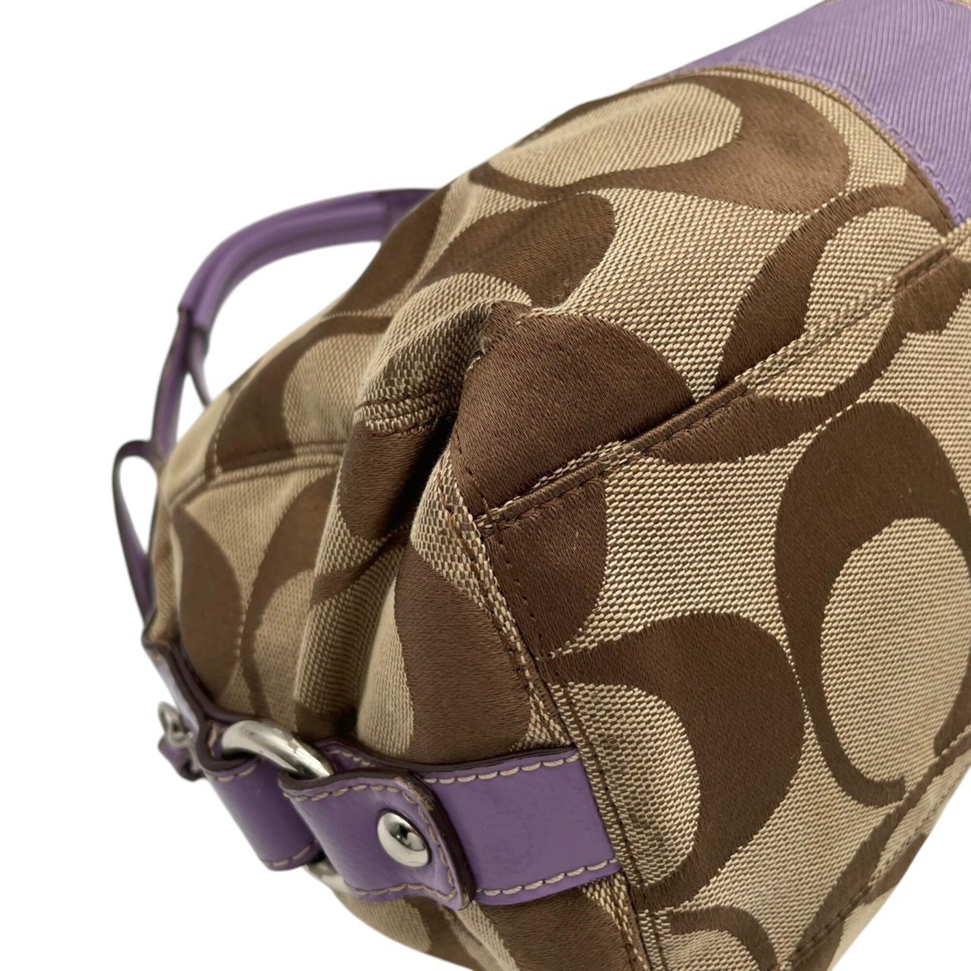 Canvas Leather Handbag Shoulder Bag (Pre-Owned) - Coach - Modalova