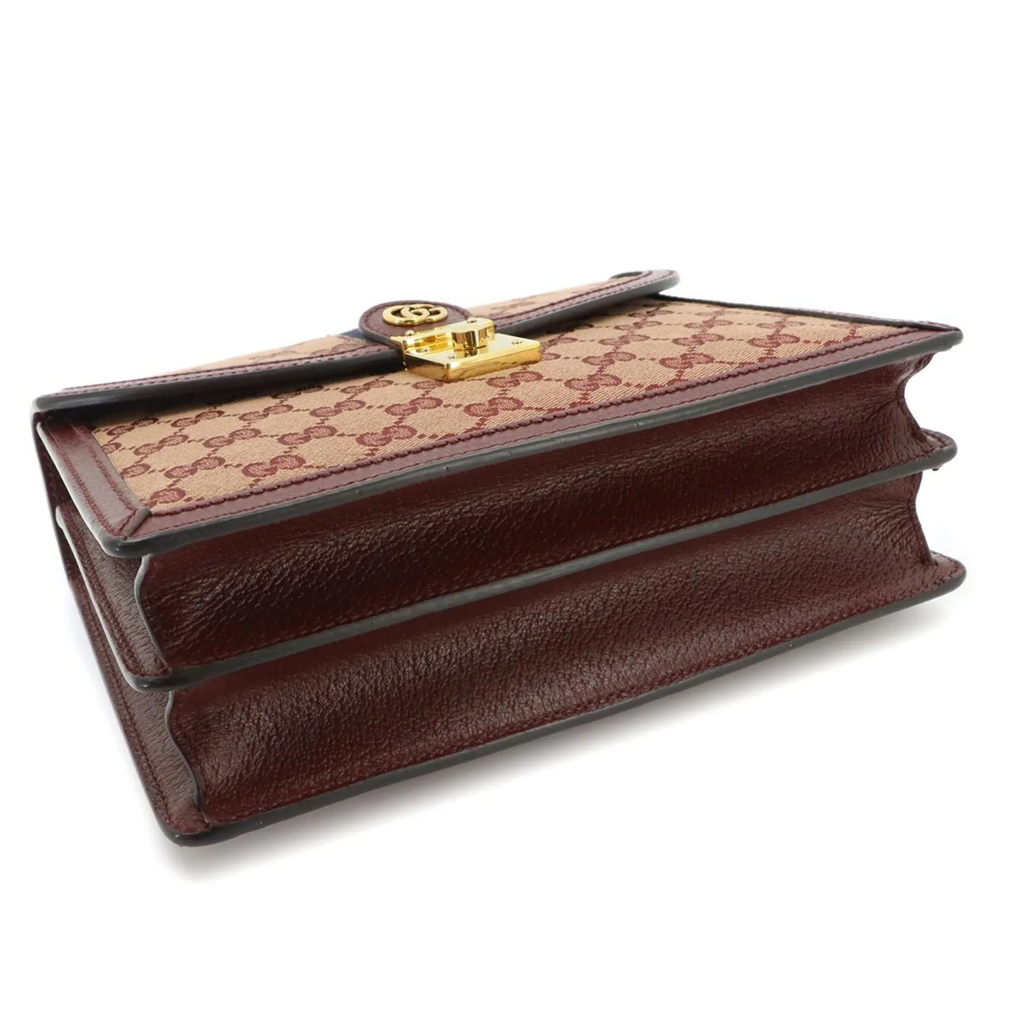 Gg Canvas Leather Handbag (Pre-Owned) - Gucci - Modalova