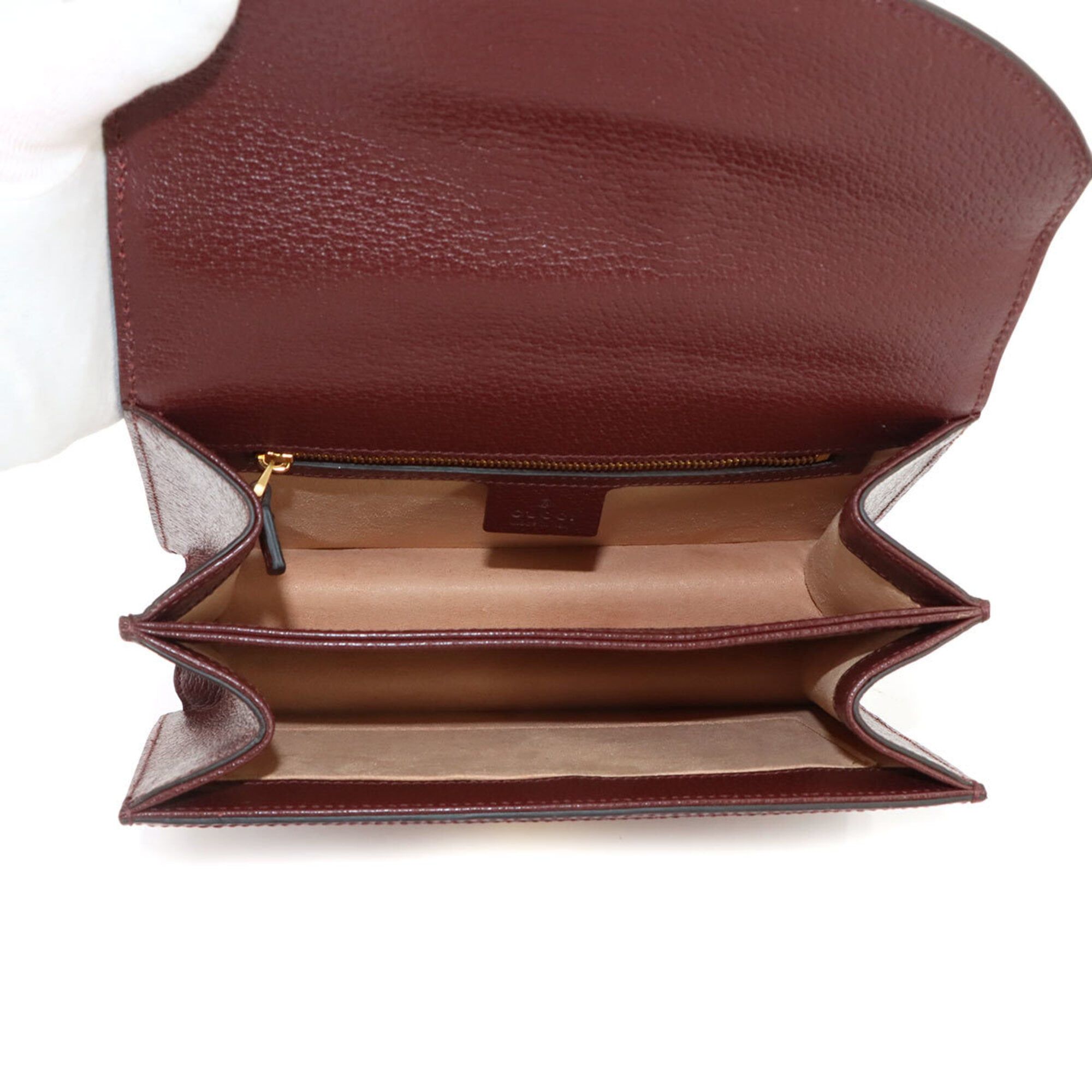 Gg Canvas Leather Handbag (Pre-Owned) - Gucci - Modalova