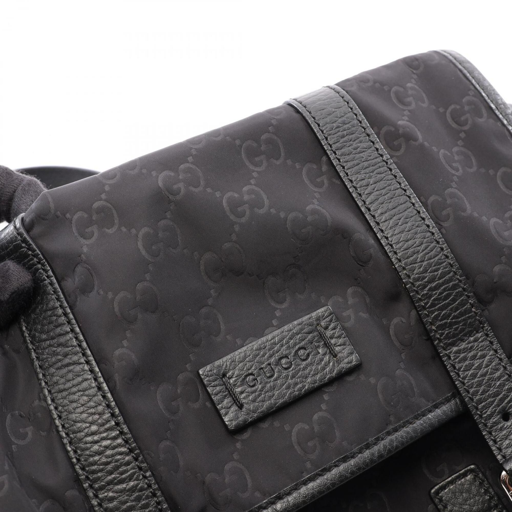 Nylon Leather Shoulder Bag (Pre-Owned) - Gucci - Modalova
