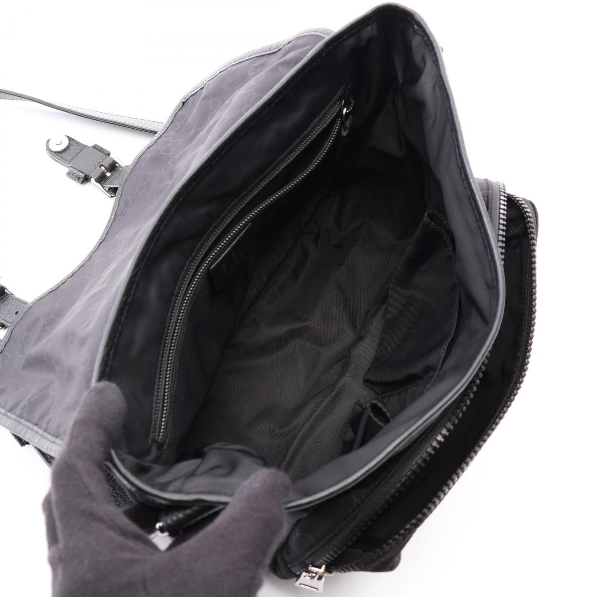 Nylon Leather Shoulder Bag (Pre-Owned) - Gucci - Modalova