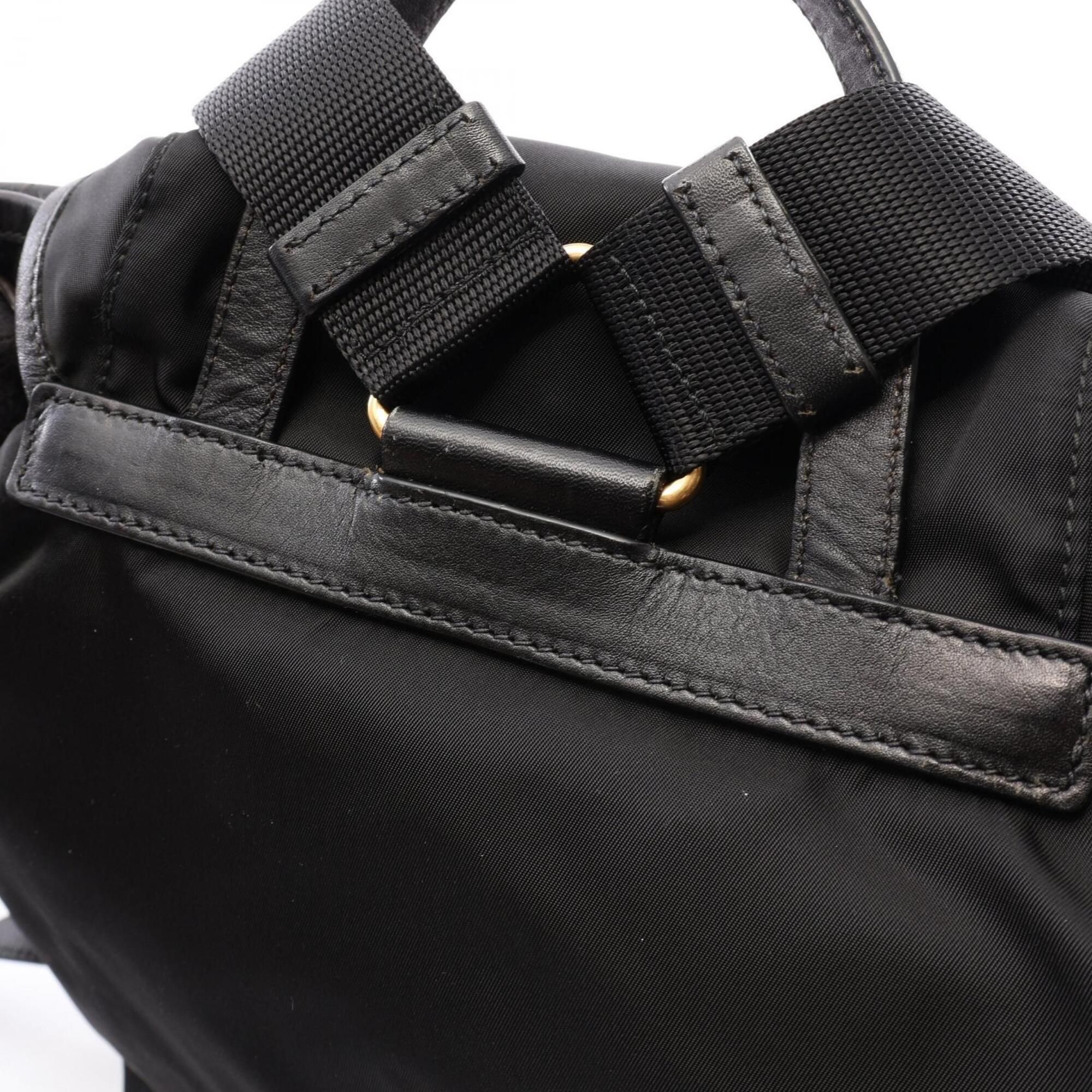 Nylon Leather Backpack (Pre-Owned) - Prada - Modalova