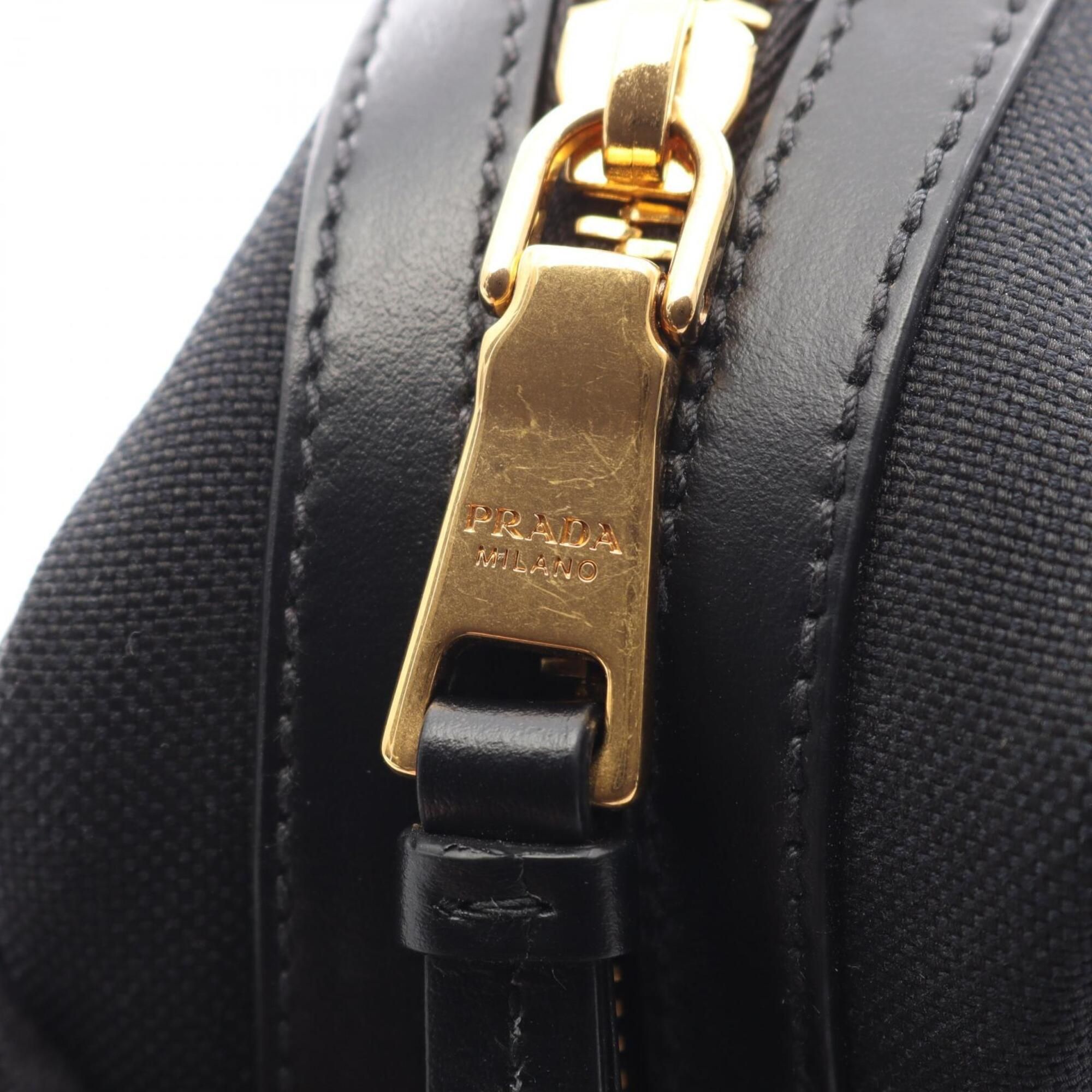 Canvas Leather Shoulder Bag (Pre-Owned) - Prada - Modalova