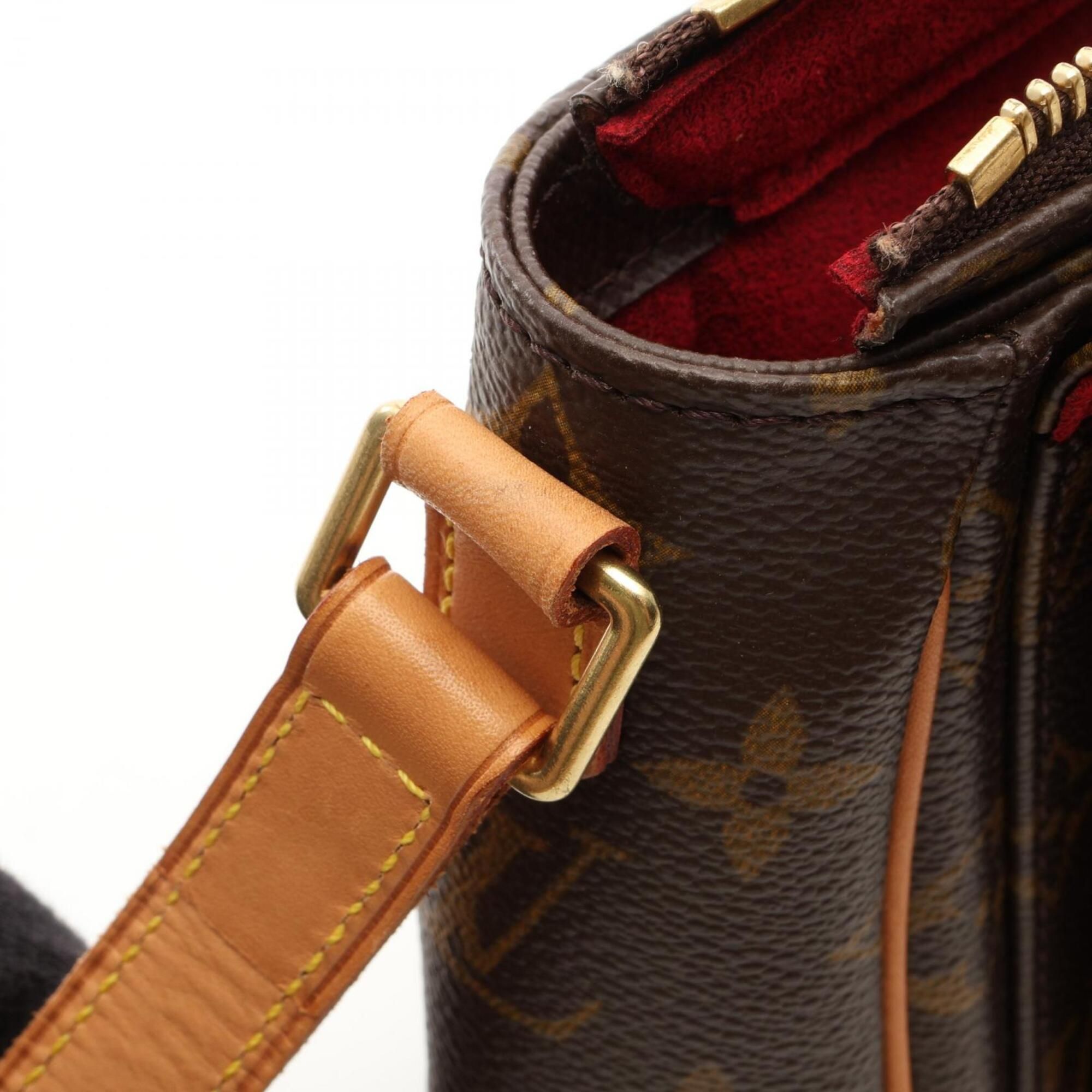 Coated Canvas Leather Handbag Shoulder Bag (Pre-Owned) - Louis Vuitton - Modalova