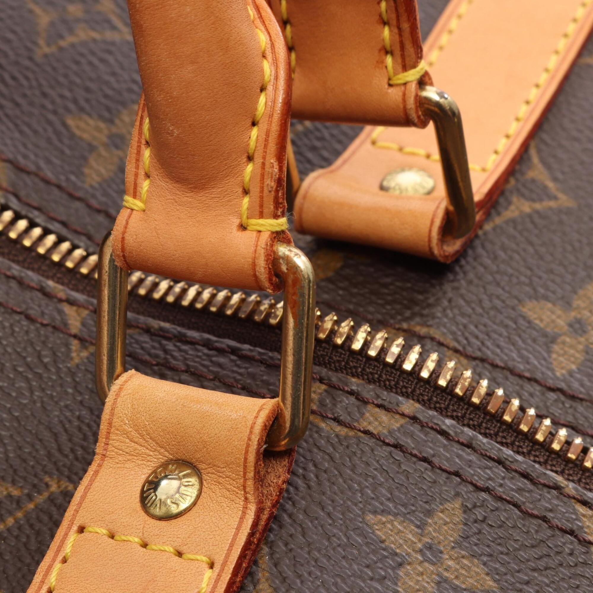 Monogram Coated Canvas Leather Boston Bag Handbag (Pre-Owned) - Louis Vuitton - Modalova