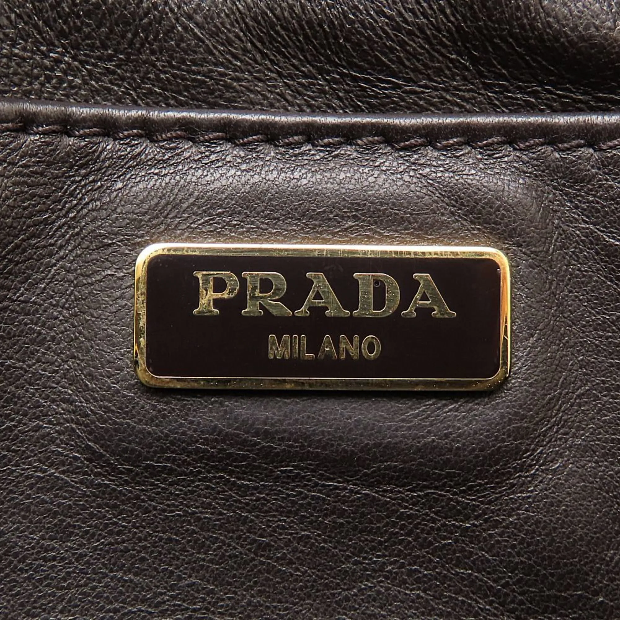 Leather Shoulder Bag (Pre-Owned) - Prada - Modalova