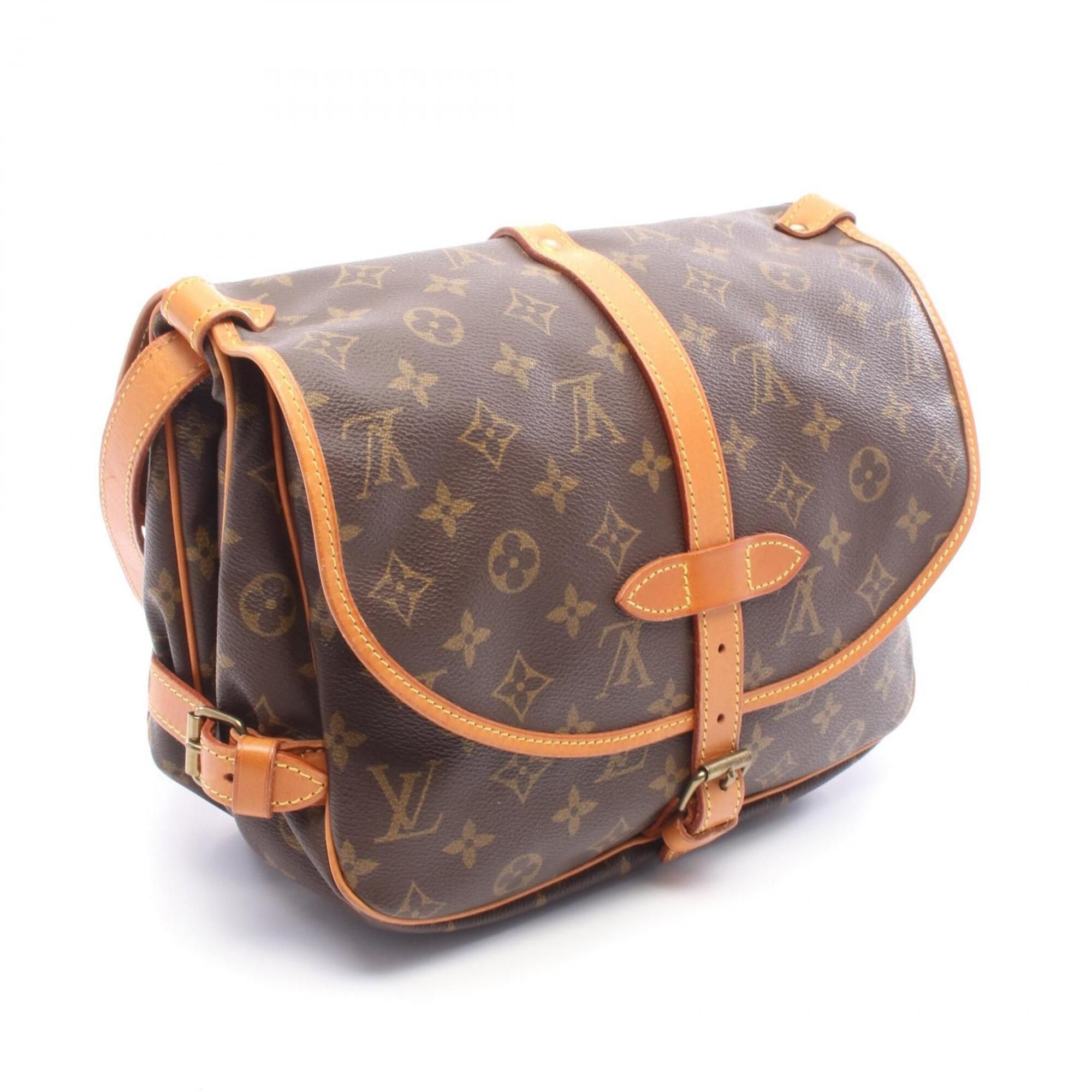 Pvc Coated Canvas Monogram Leather Handbag Shoulder Bag (Pre-Owned) - Louis Vuitton - Modalova