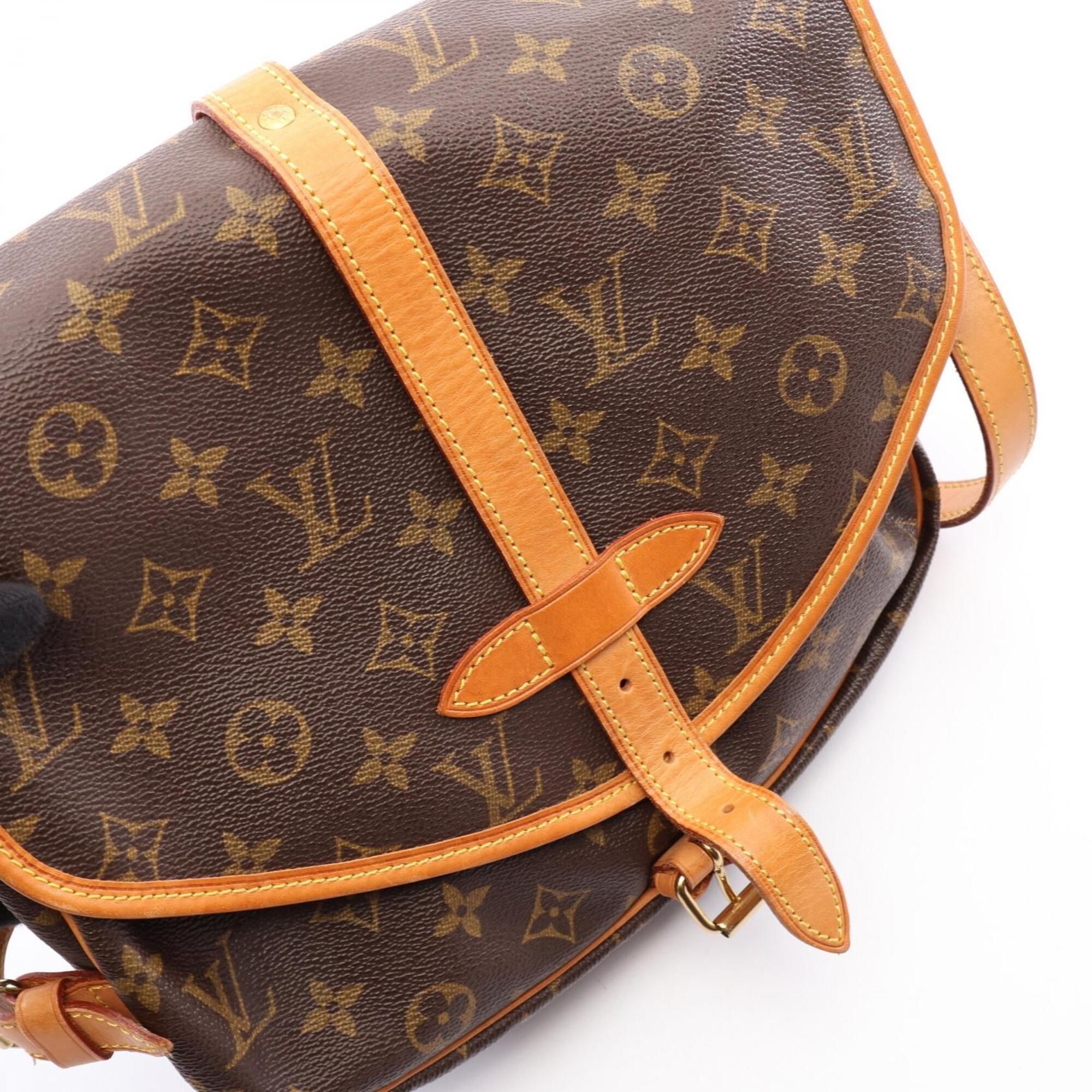 Coated Canvas Pvc Monogram Leather Handbag Shoulder Bag (Pre-Owned) - Louis Vuitton - Modalova