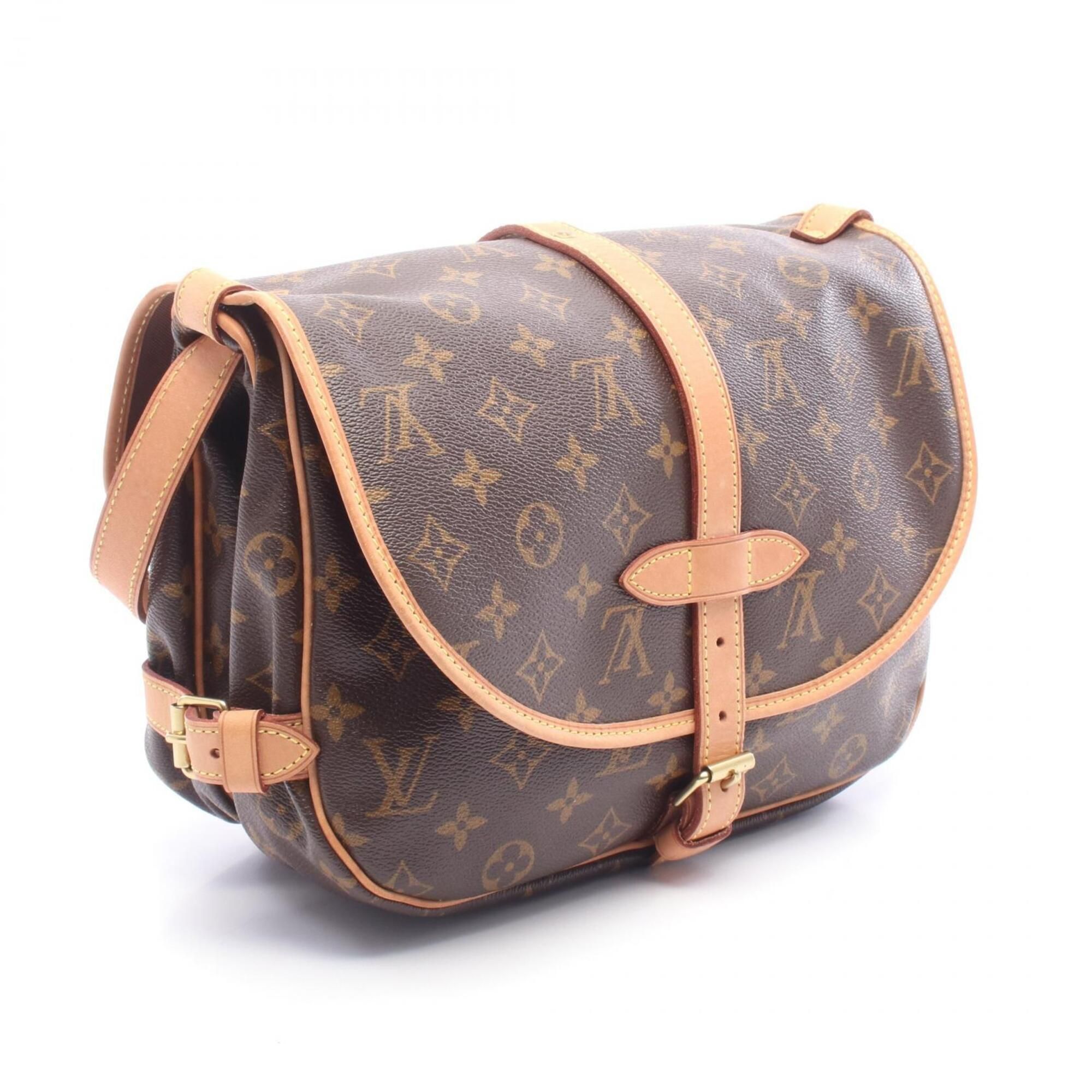 Coated Canvas Pvc Monogram Leather Handbag Shoulder Bag (Pre-Owned) - Louis Vuitton - Modalova
