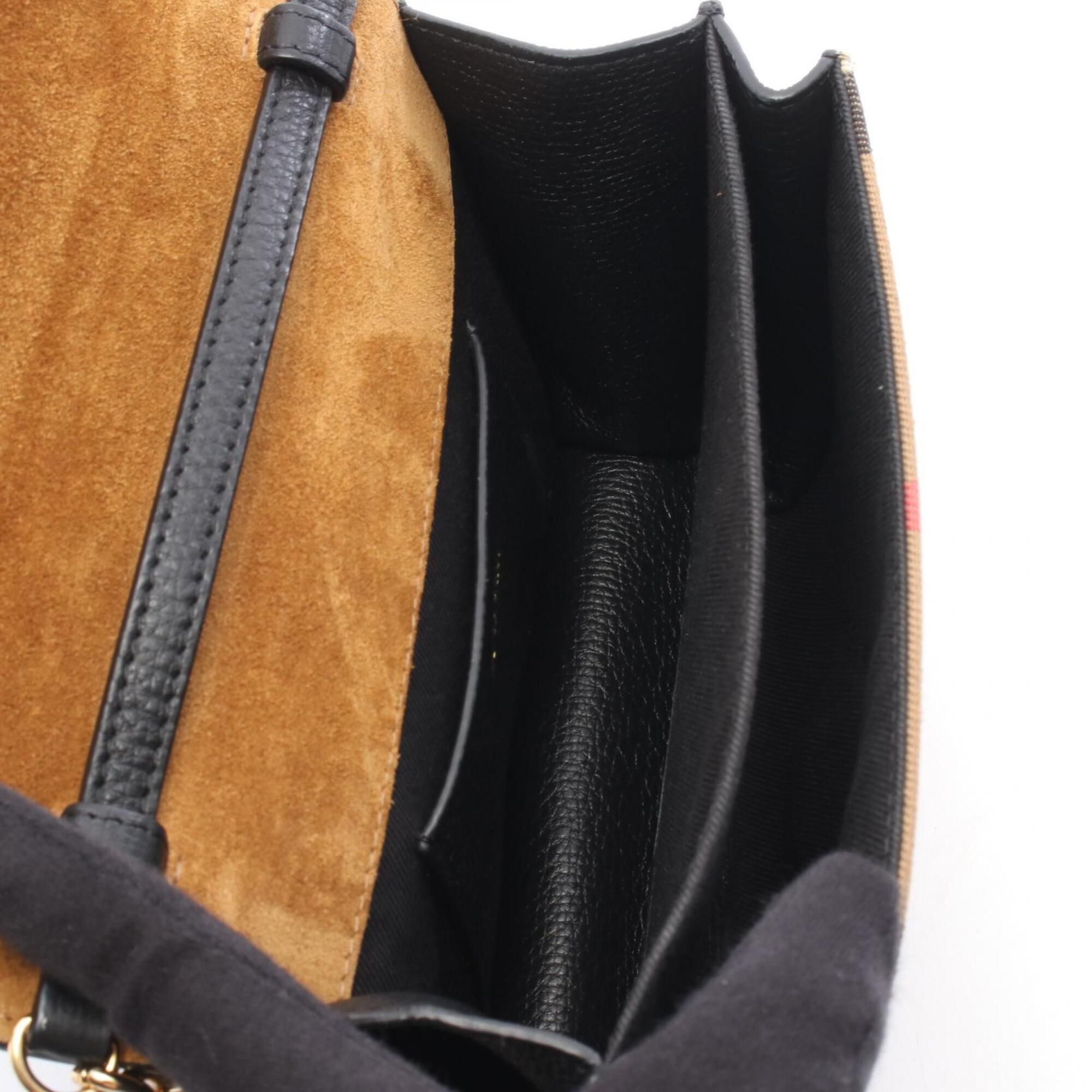 Canvas Leather Handbag Shoulder Bag (Pre-Owned) - Burberry - Modalova