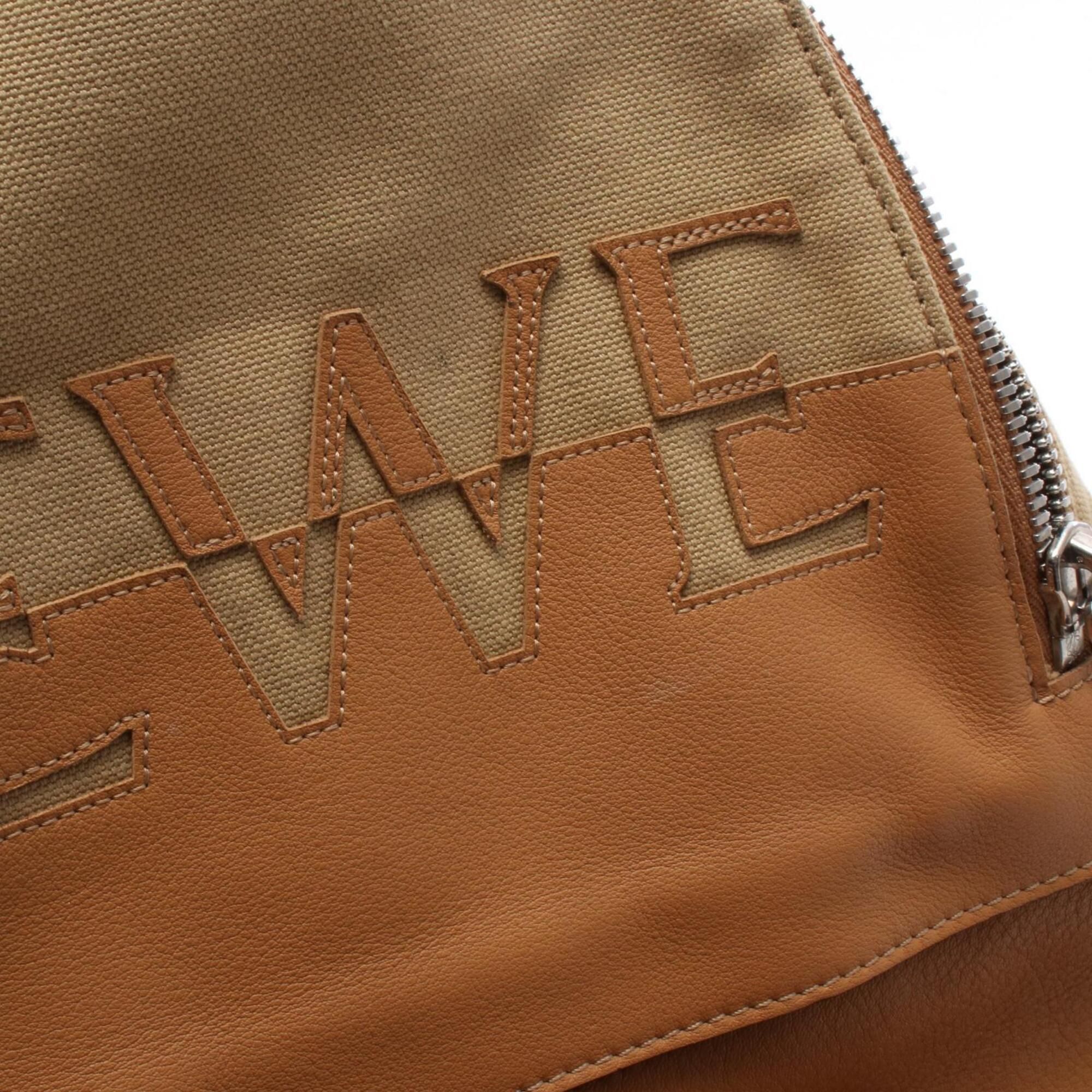 Canvas Leather Backpack Handbag (Pre-Owned) - Loewe - Modalova