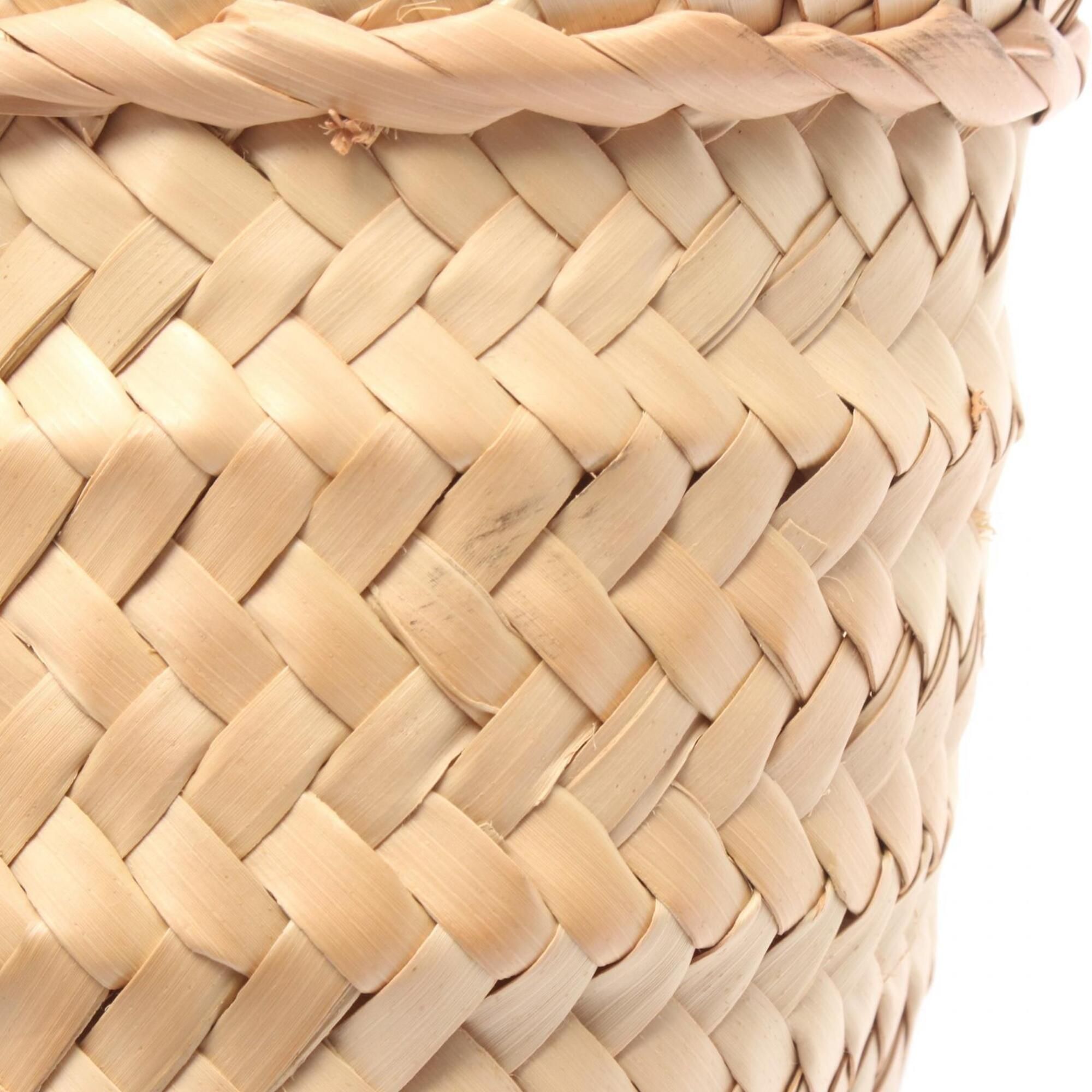 Leather Raffia Basket Handbag (Pre-Owned) - Loewe - Modalova