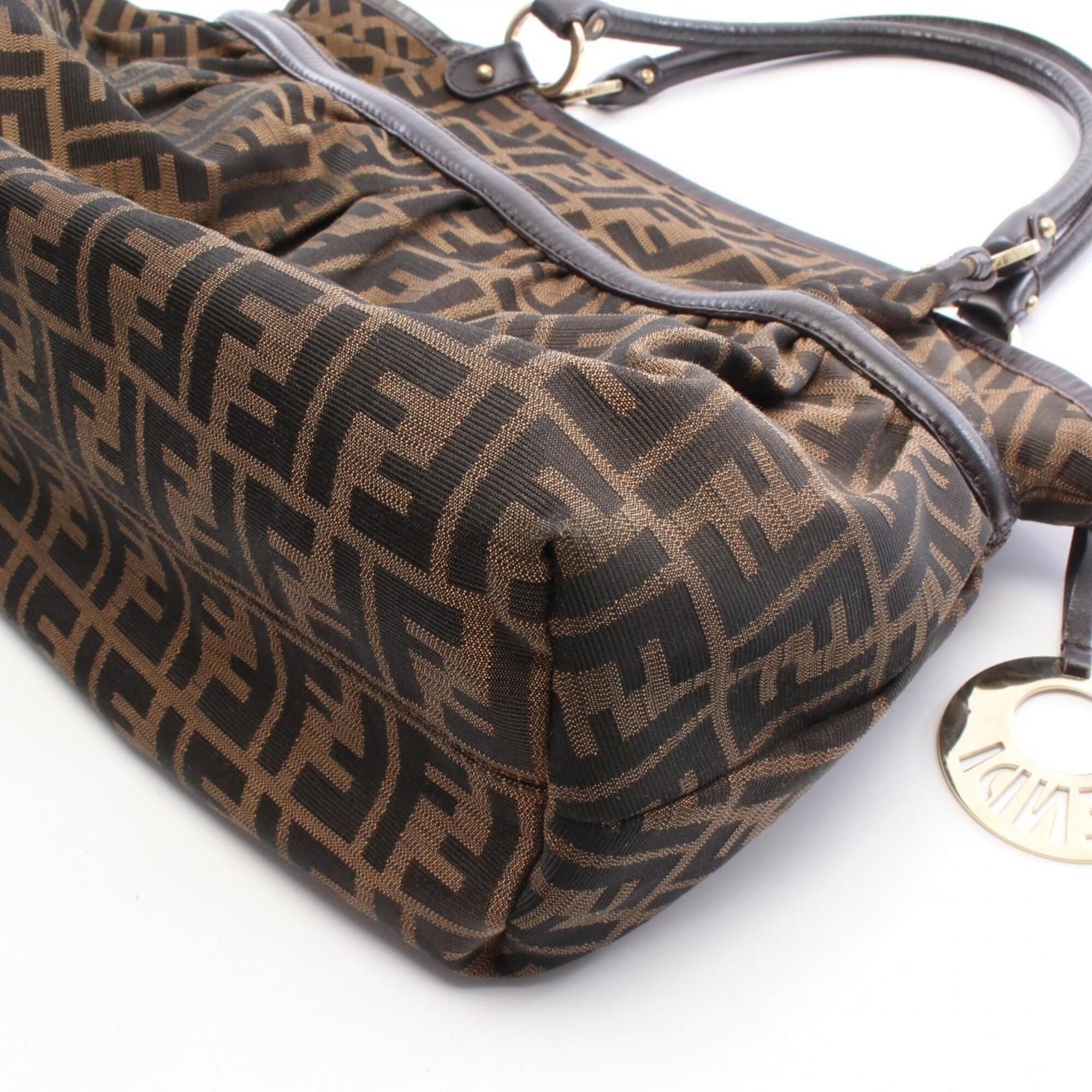 Canvas Leather Handbag Shoulder Bag (Pre-Owned) - Fendi - Modalova