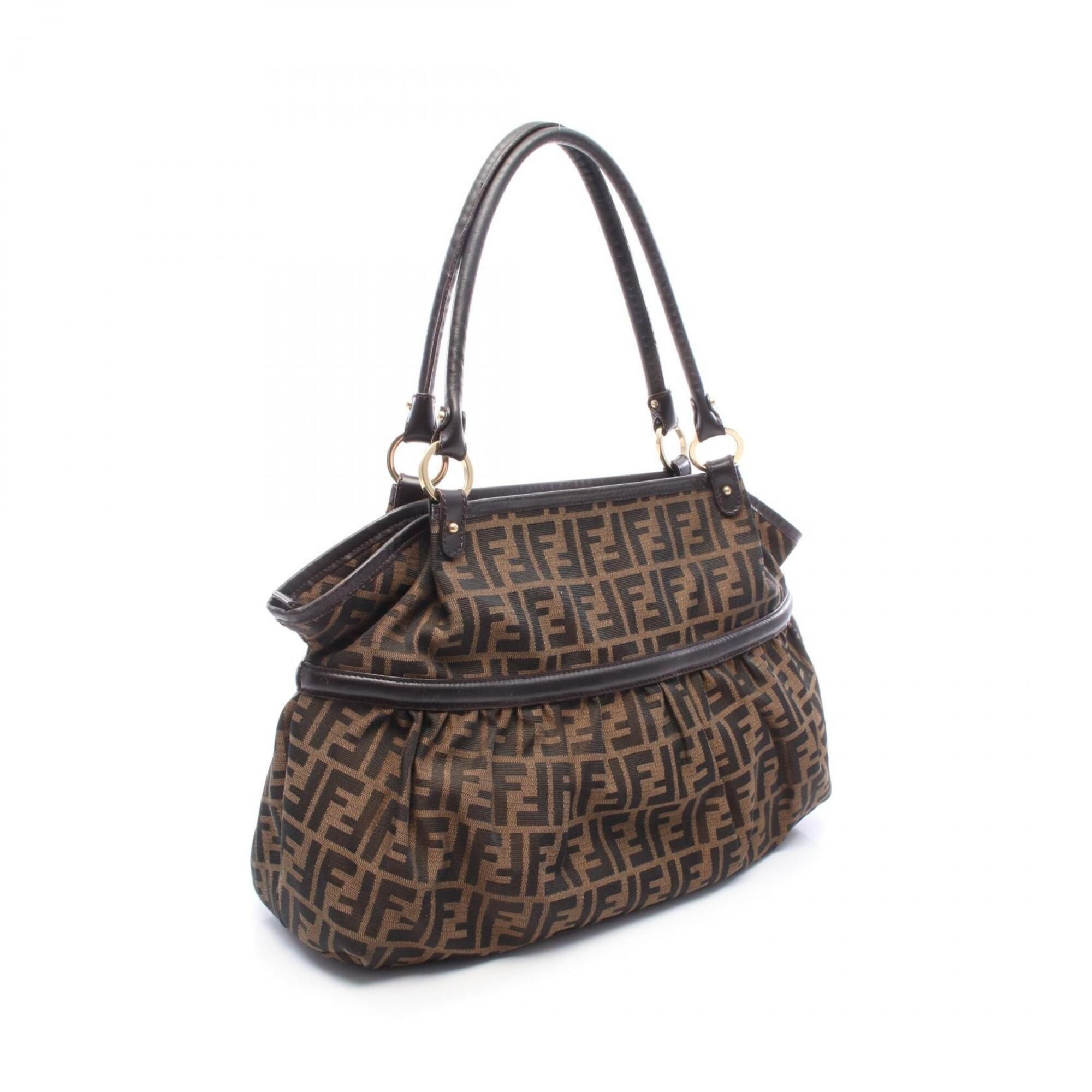 Canvas Leather Handbag Shoulder Bag (Pre-Owned) - Fendi - Modalova