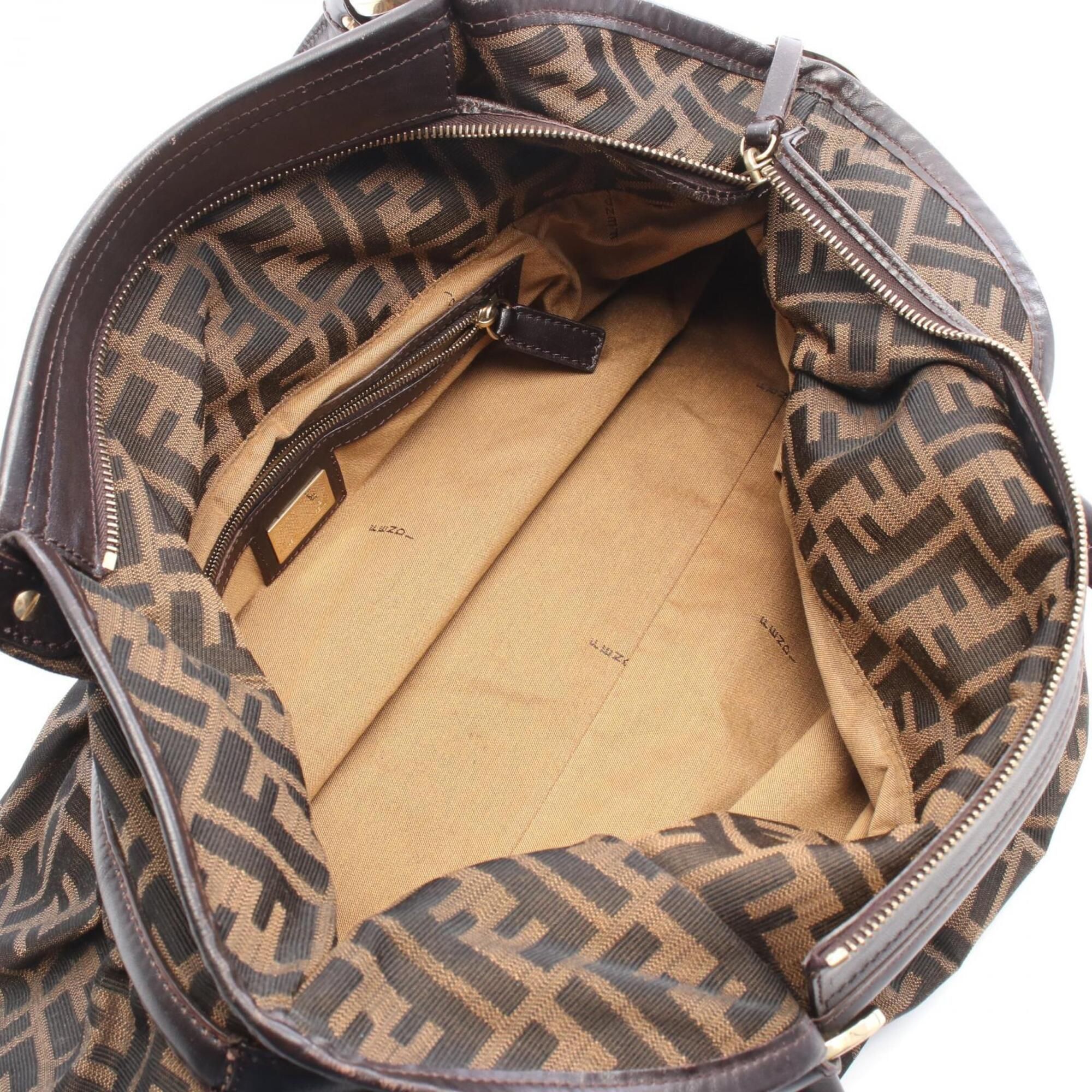 Canvas Leather Handbag Shoulder Bag (Pre-Owned) - Fendi - Modalova