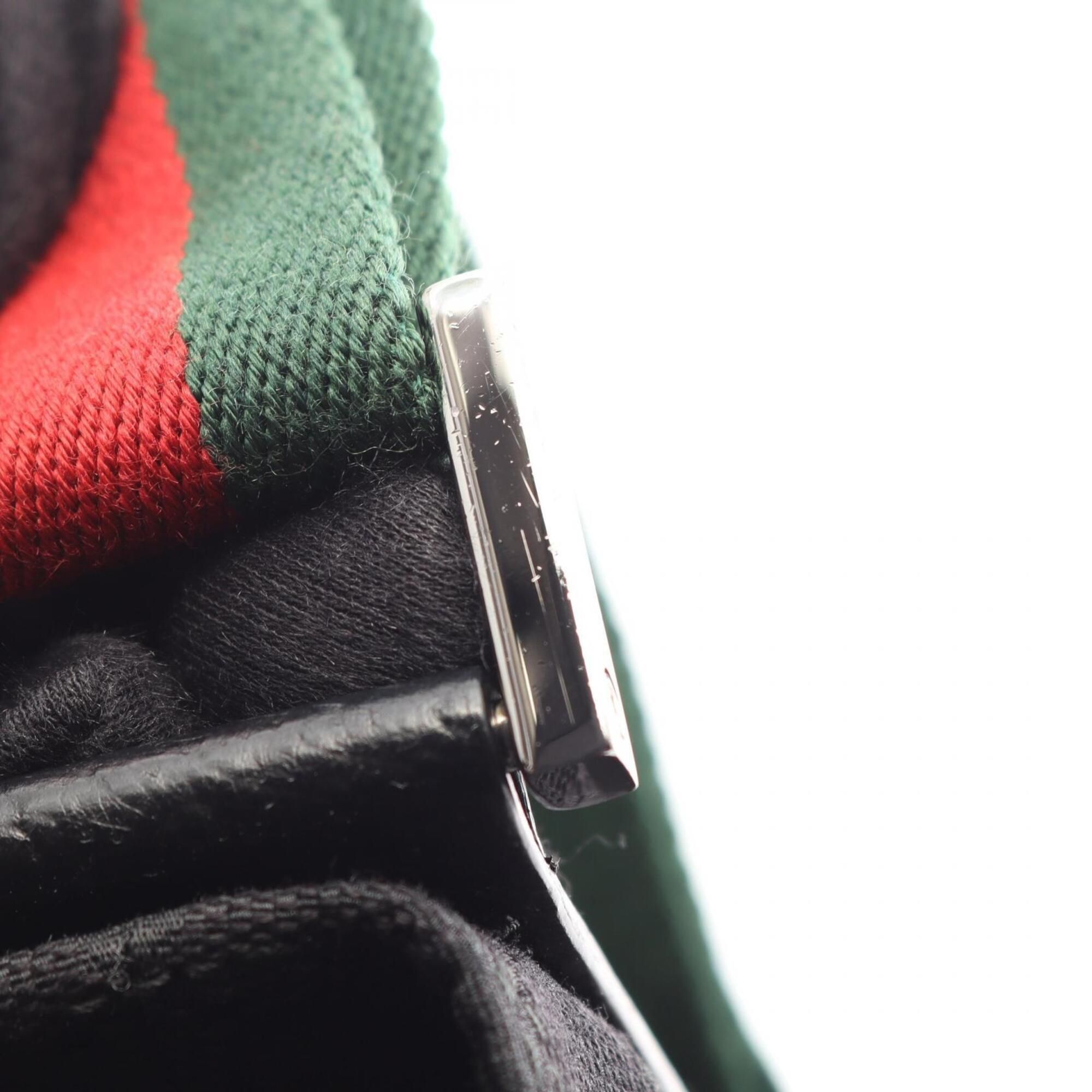Canvas Leather Handbag Shoulder Bag (Pre-Owned) - Gucci - Modalova