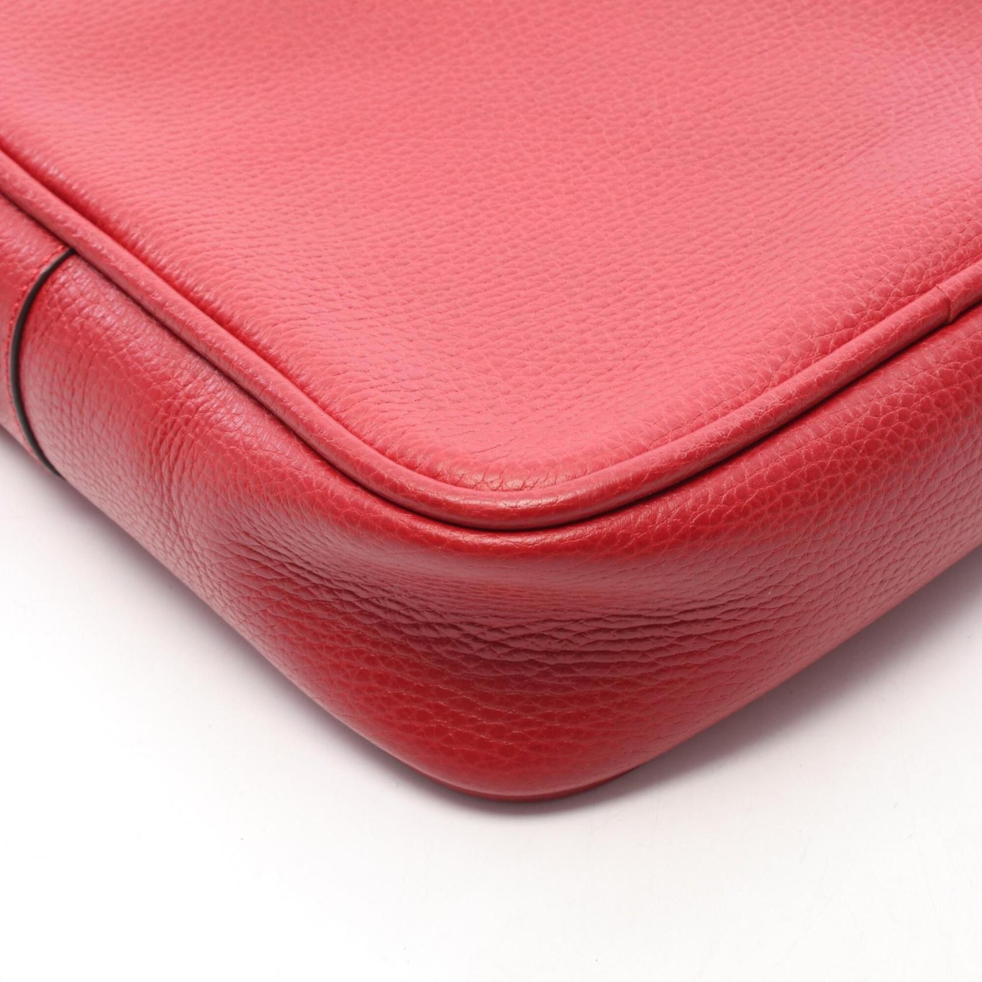 Red Leather Handbag Shoulder Bag (Pre-Owned) - Gucci - Modalova