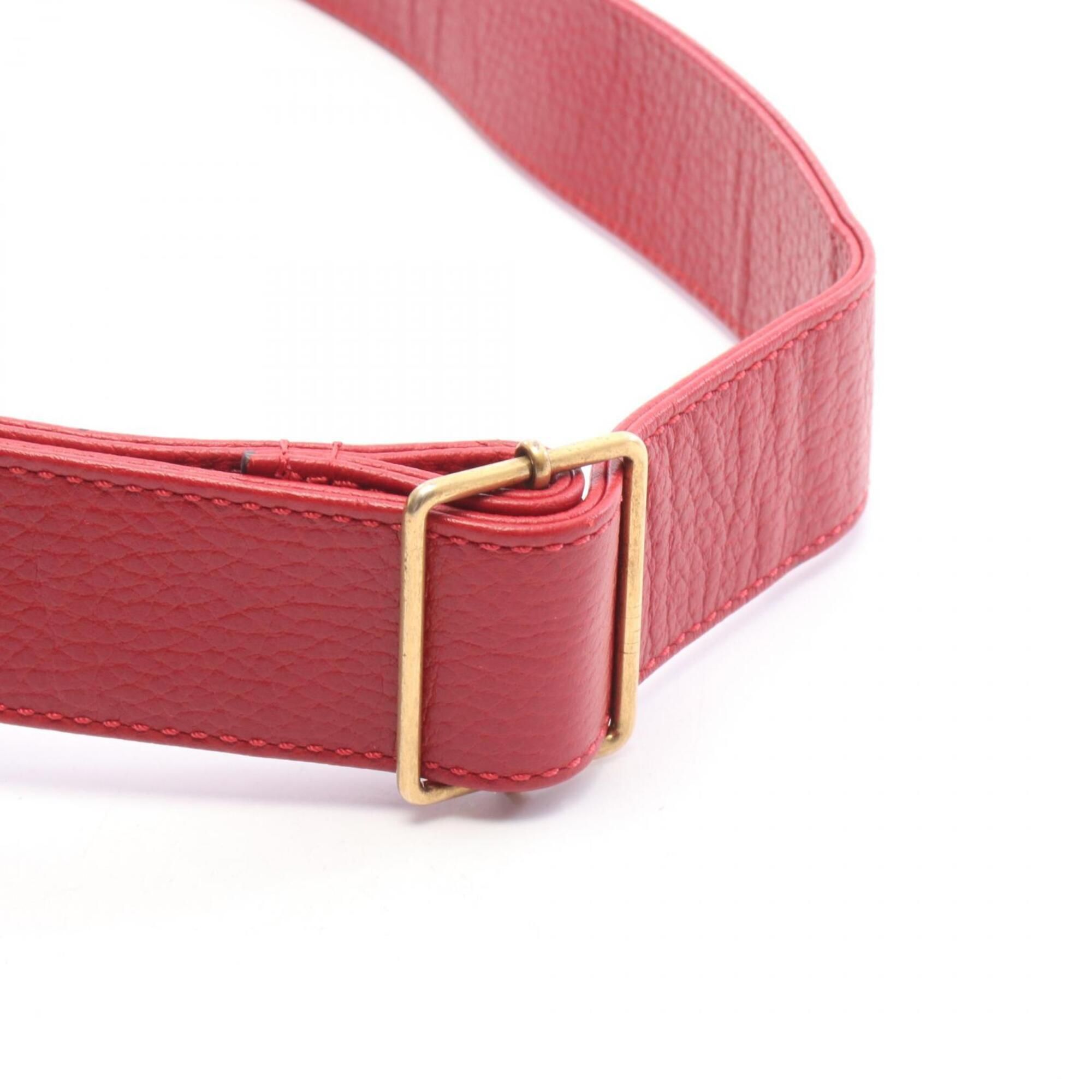 Red Leather Handbag Shoulder Bag (Pre-Owned) - Gucci - Modalova